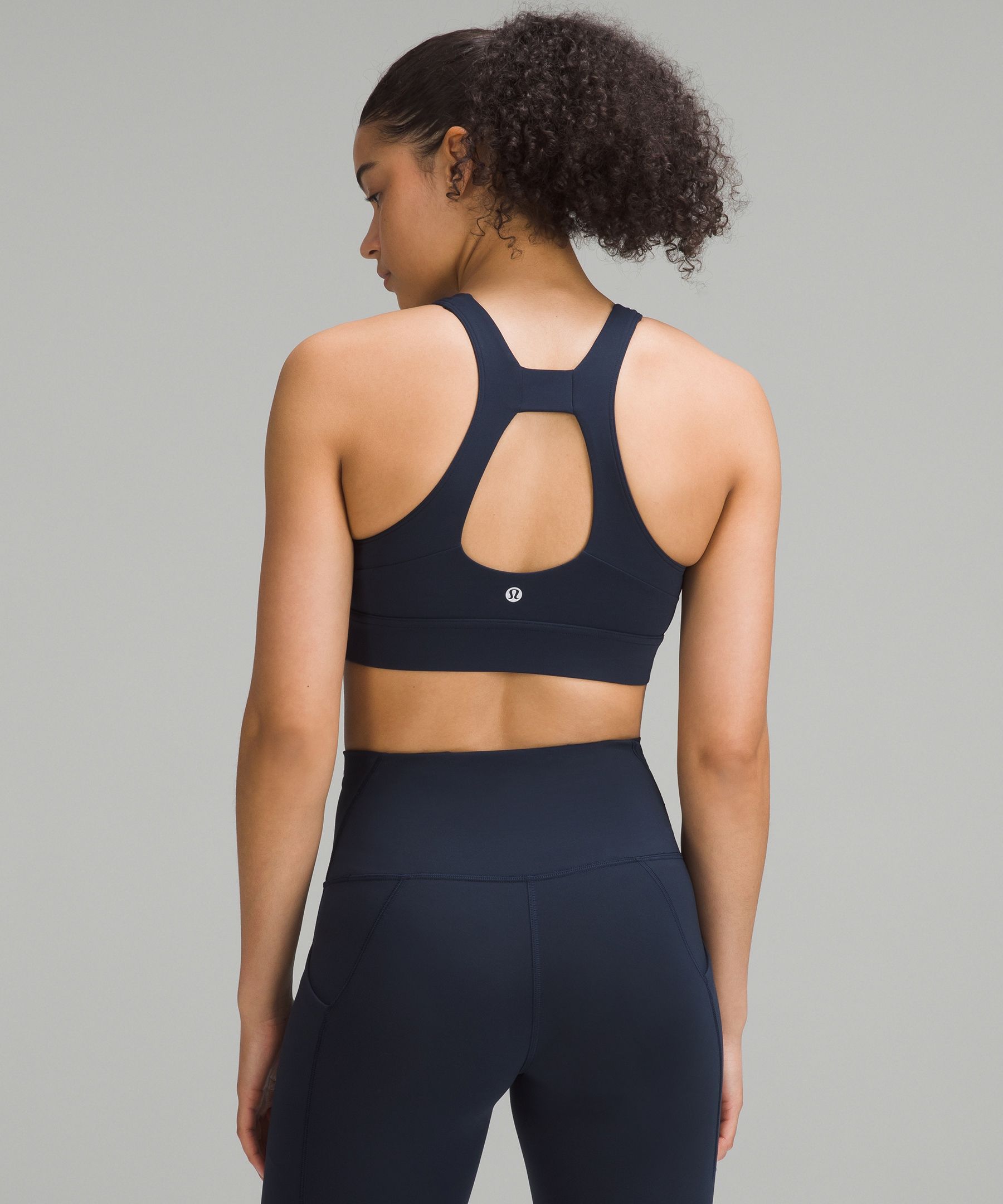 Lululemon Everlux Train Bra In Blue