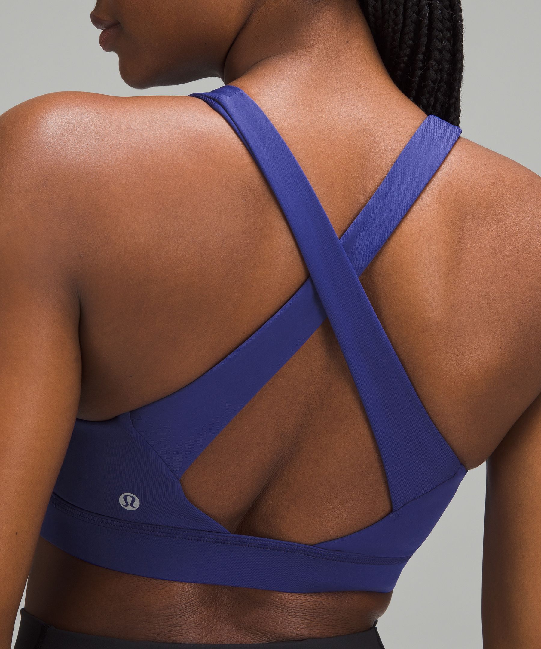 lululemon - The bra that has it all–a classic v-shaped neckline, an  intricate strappy back, and a couple extra inches of length make it the  perfect pairing for any high-rise bottom. Discover