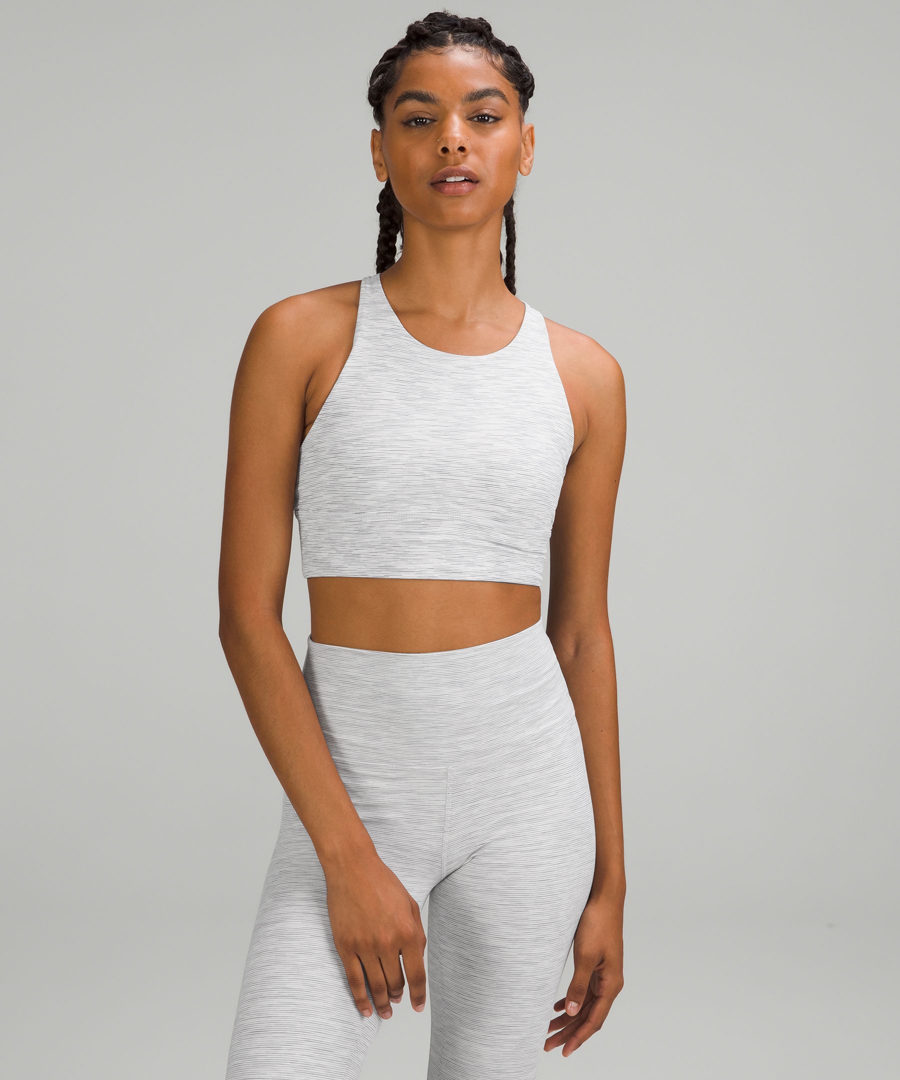 lululemon FREE TO BE WILD - Light support sports bra - white