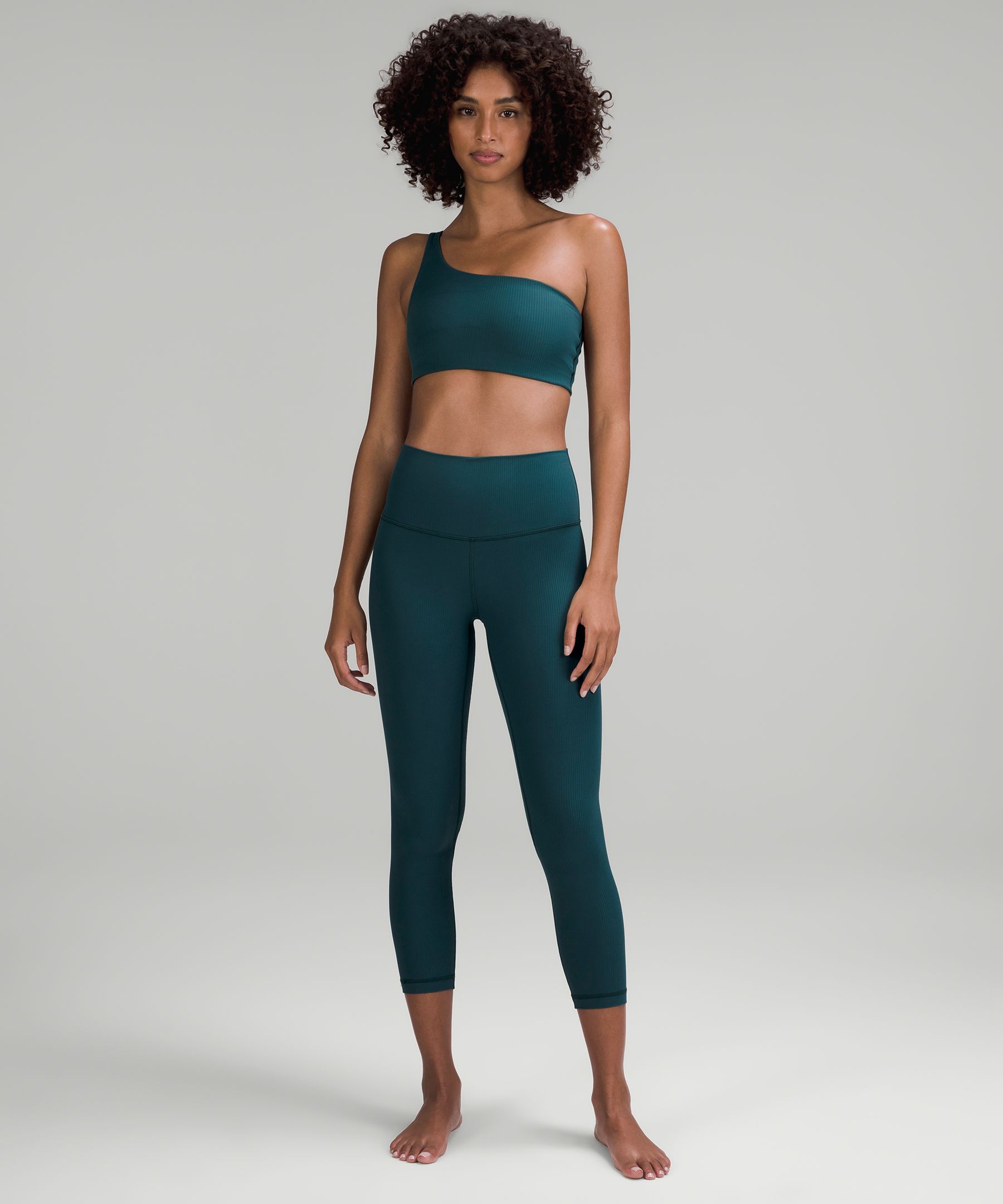 Lululemon athletica Ribbed Nulu Asymmetrical Yoga Bra *Light