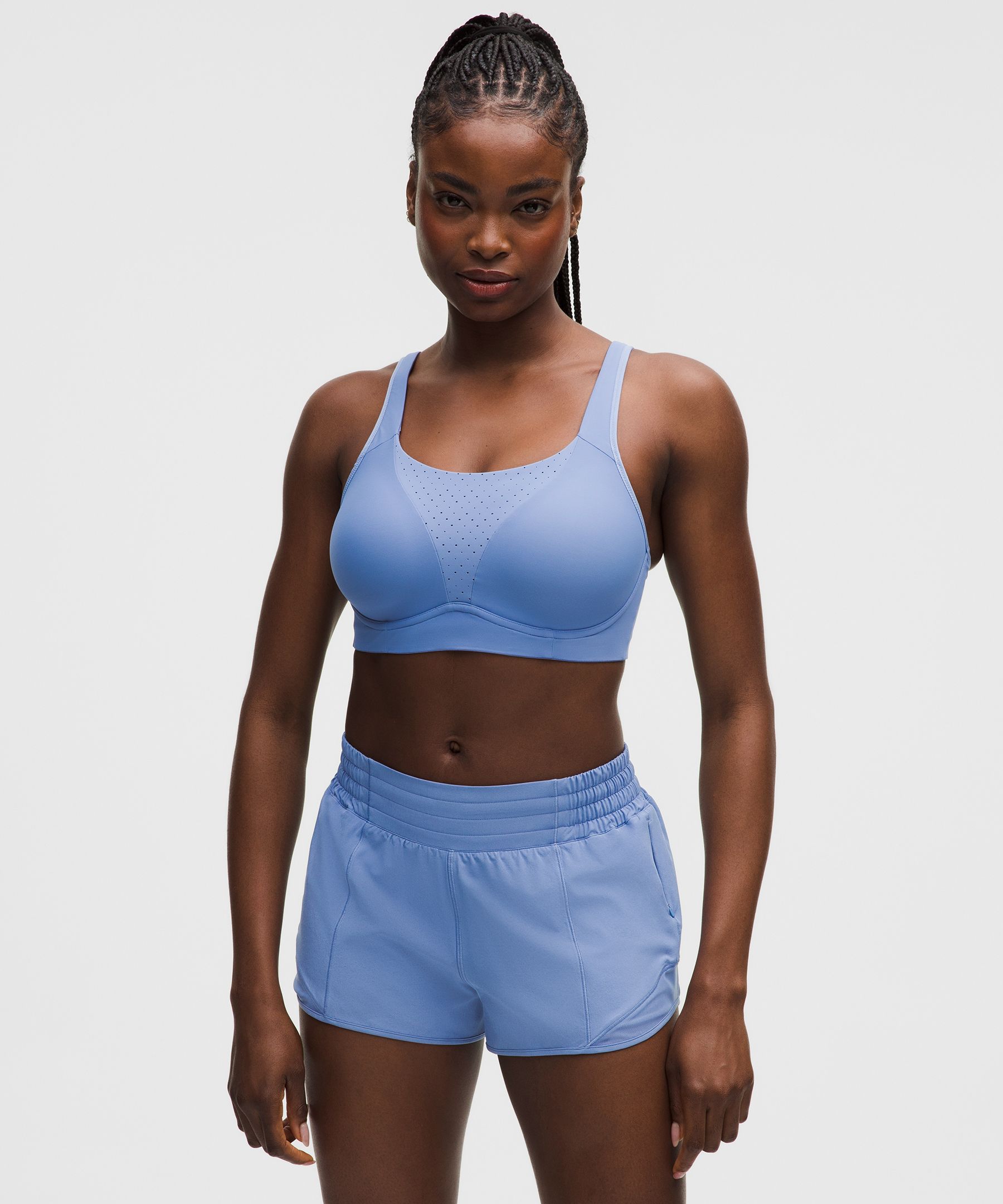 lululemon – Women’s Run Times Sports Bra High Support, B-G Cups – Color Blue – Size 6