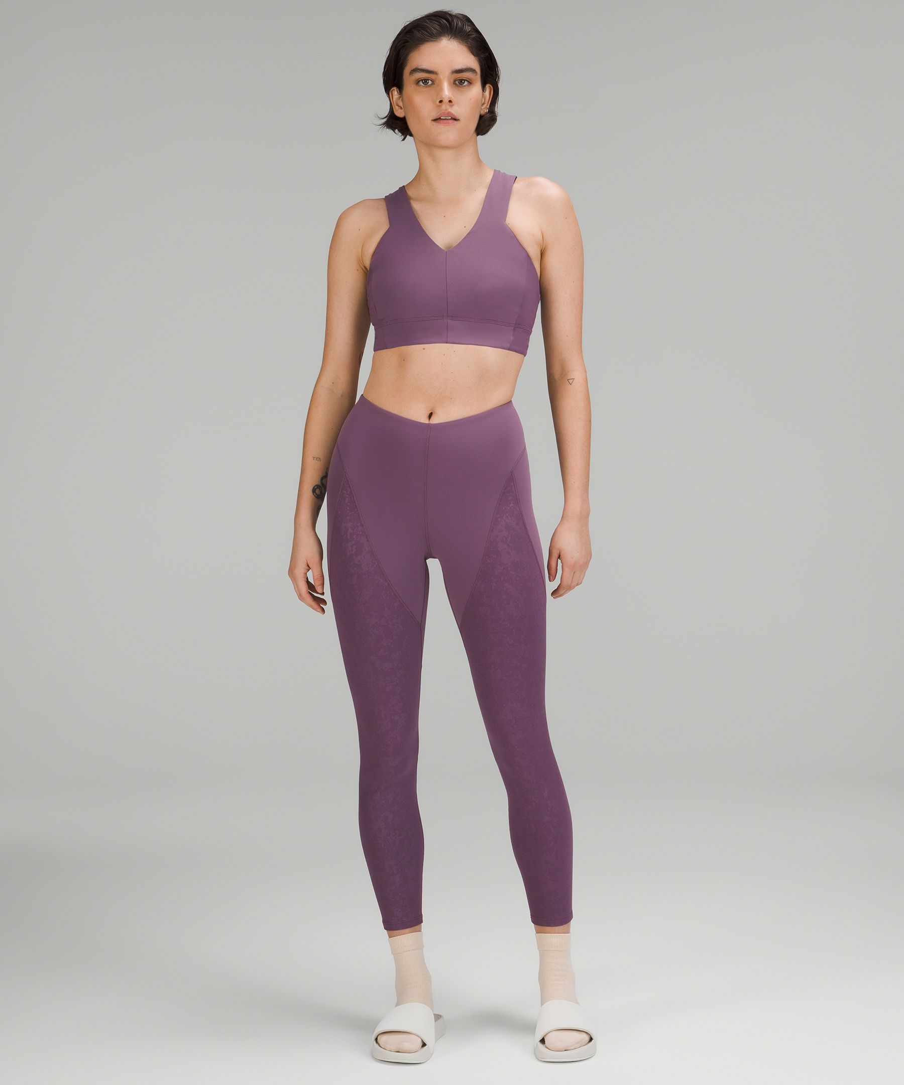 Lululemon athletica Ribbed Nulu Asymmetrical Yoga Bra *Light