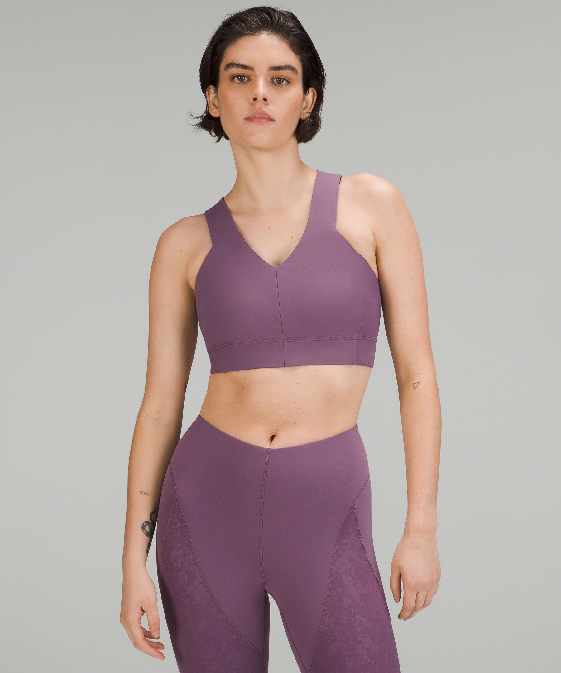 Lululemon lab Embossed Nulu Cross-Back Yoga Bra