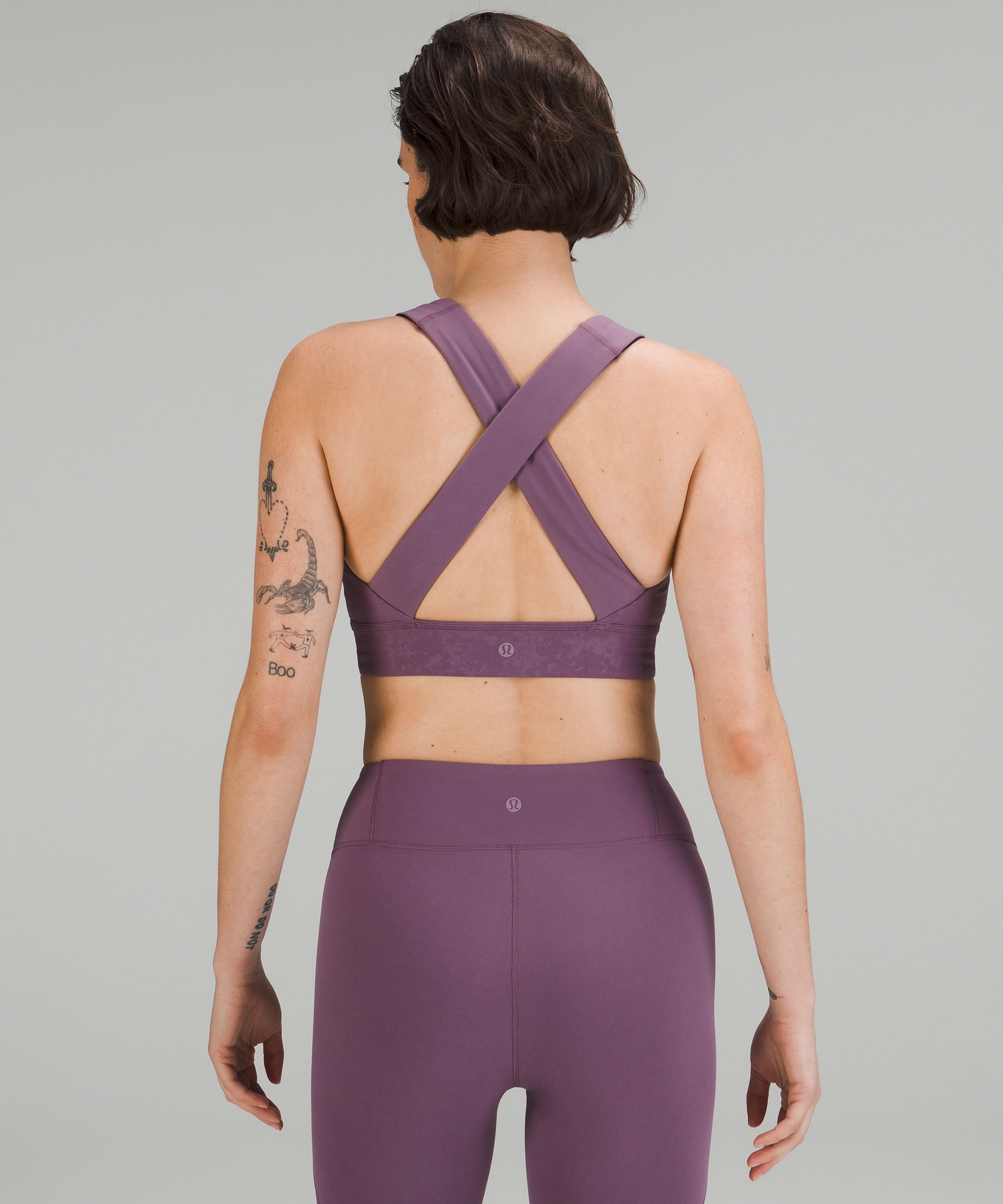 Lululemon lab Embossed Nulu Cross-Back Yoga Bra, Women's Bras