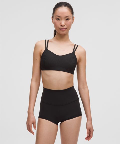 Бра Like, лёгкая поддержка, в рубчик — Lululemon