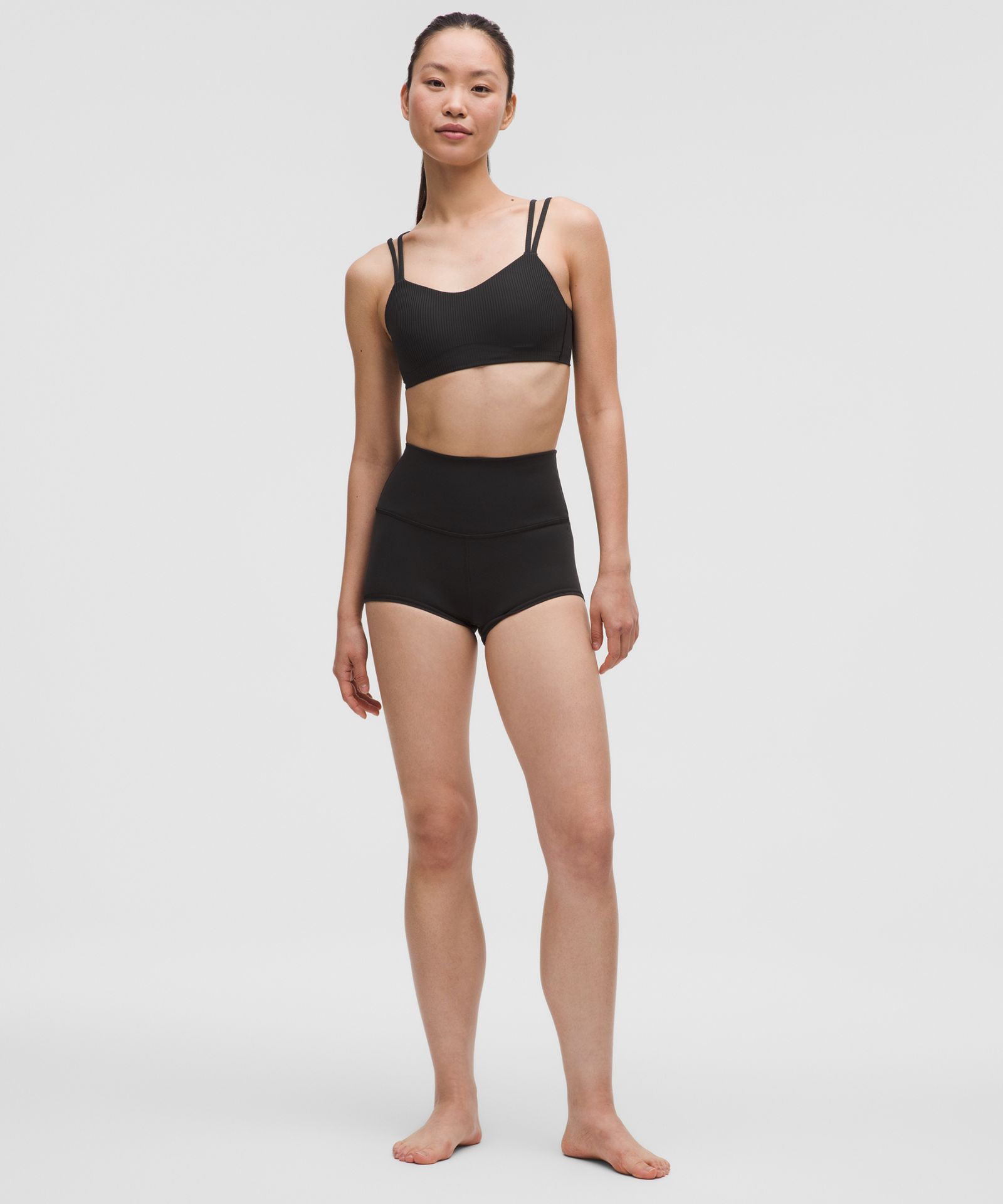 Женское бра Lululemon Like a Cloud в рубчик, лёгкая поддержка — фото 3