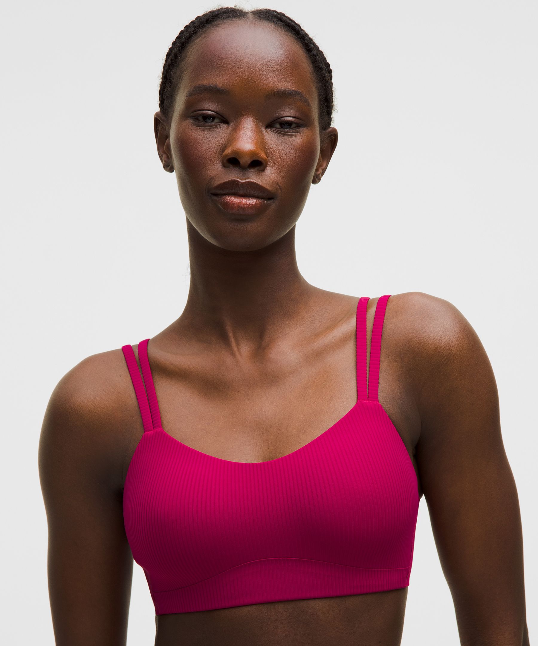 Lululemon Like A Cloud Ribbed Bra In Purple