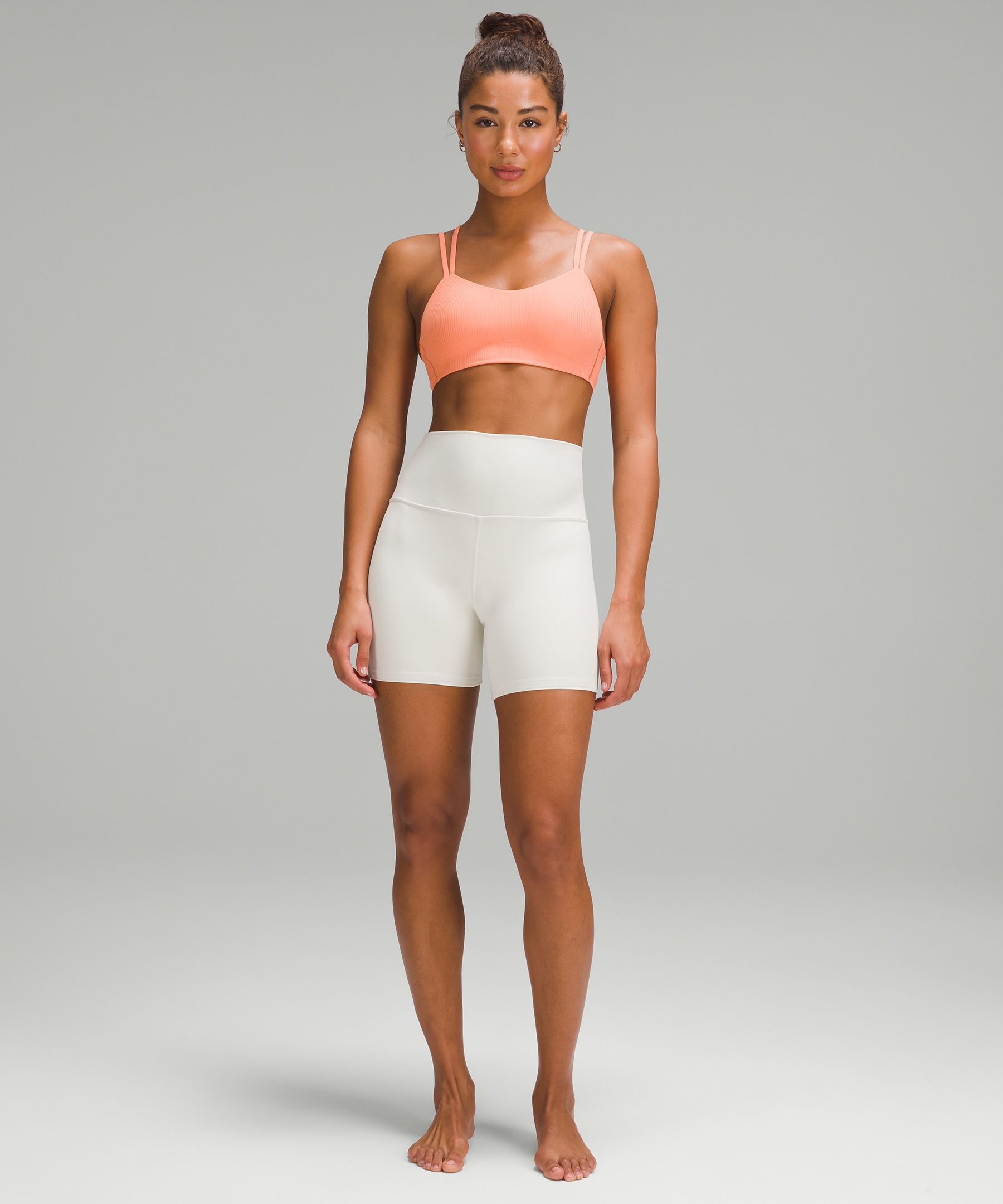 TGIF! Pilates outfit ft like a cloud bra in finch yellow and pocc in white