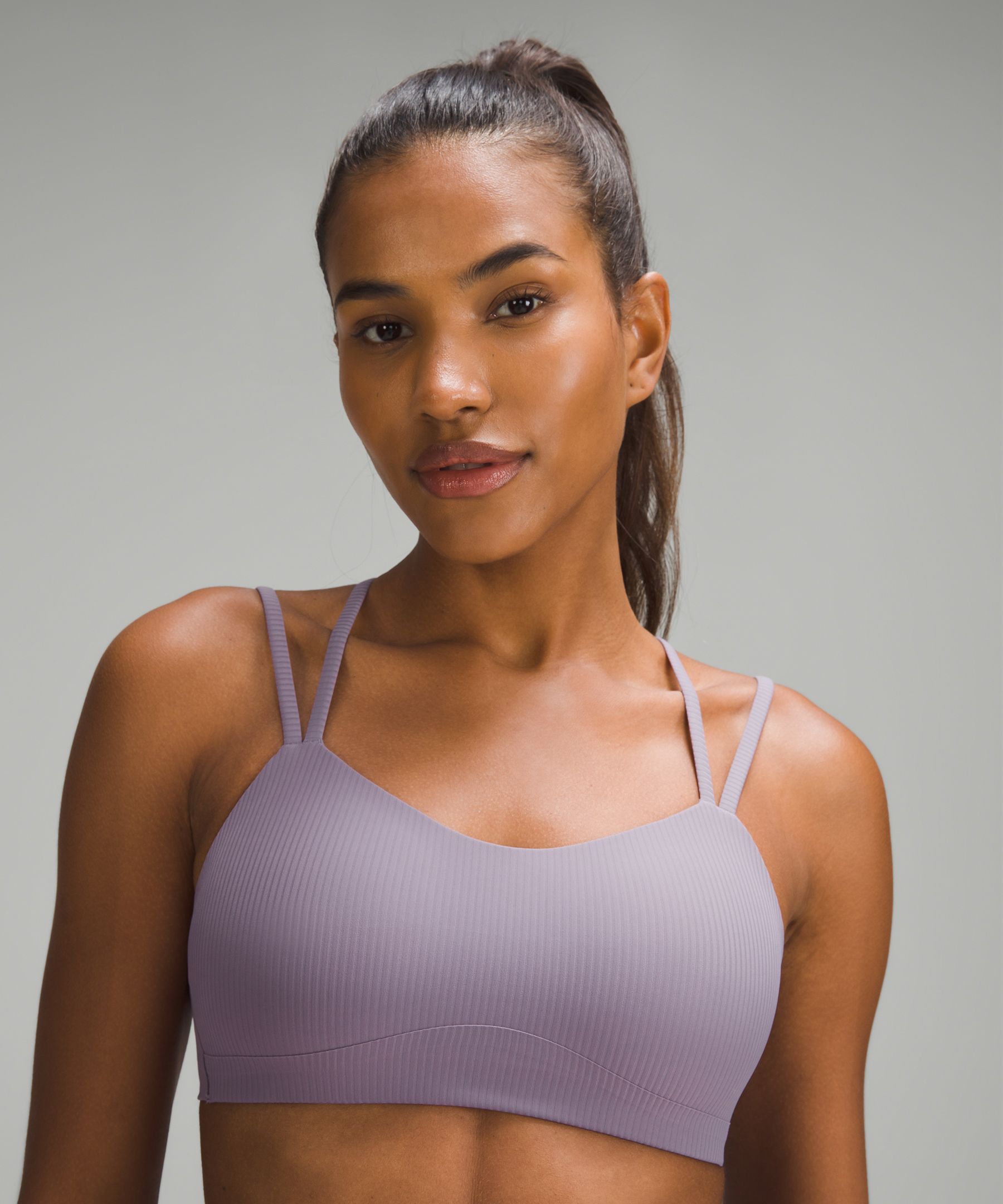 lululemon – Women's Like a Cloud Ribbed Sports Bra Light Support, B/C Cup –  Color Brown – Size 12, £48.00