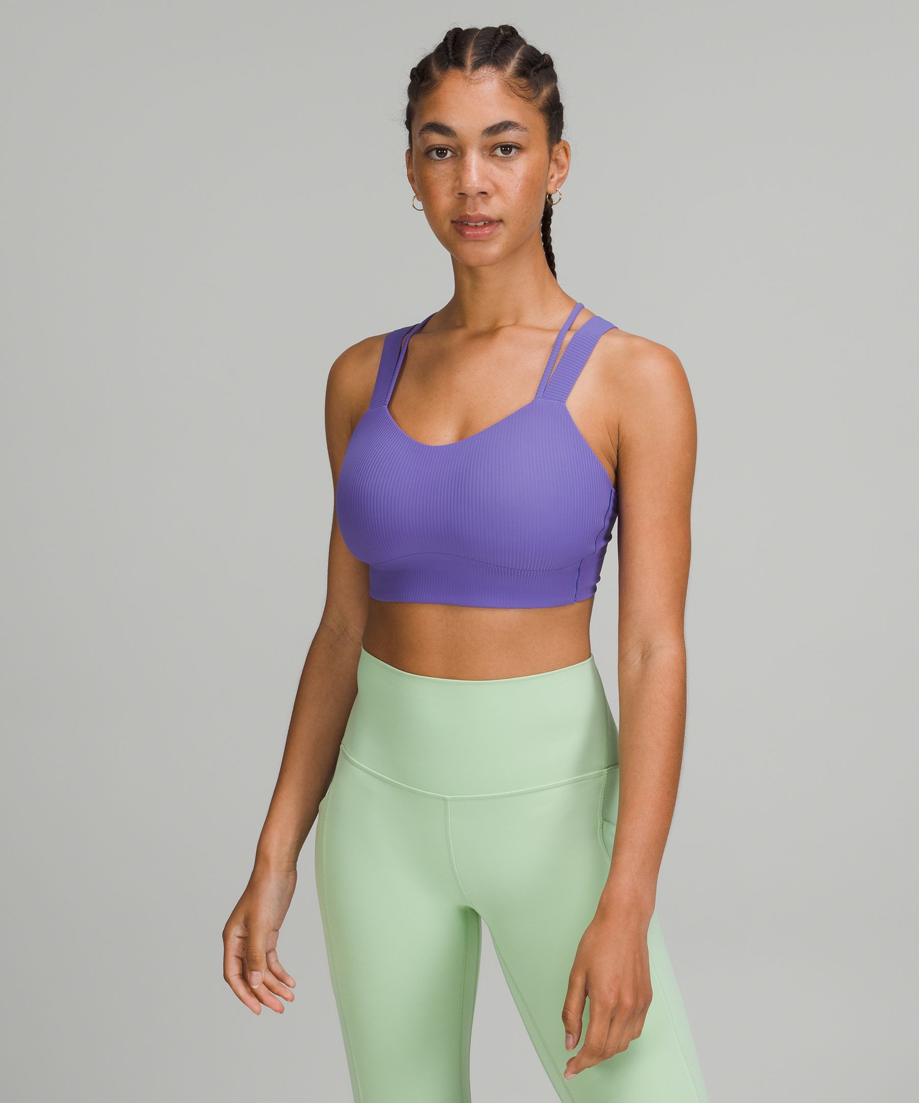 Lululemon Like A Cloud Ribbed Longline Bra Light Support, D/dd Cup In  Charged Indigo | ModeSens