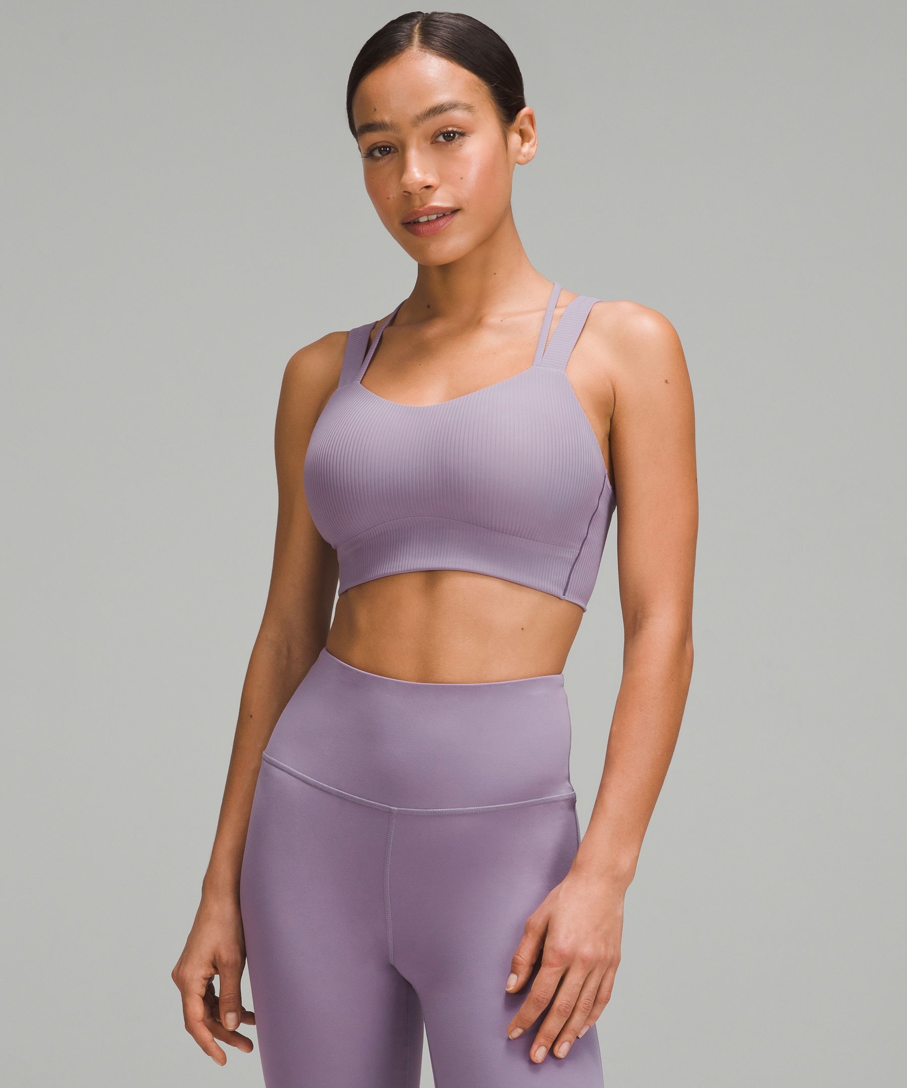 Lululemon Like A Cloud Ribbed Longline Bra Light Support, D/dd Cup In  Charged Indigo | ModeSens