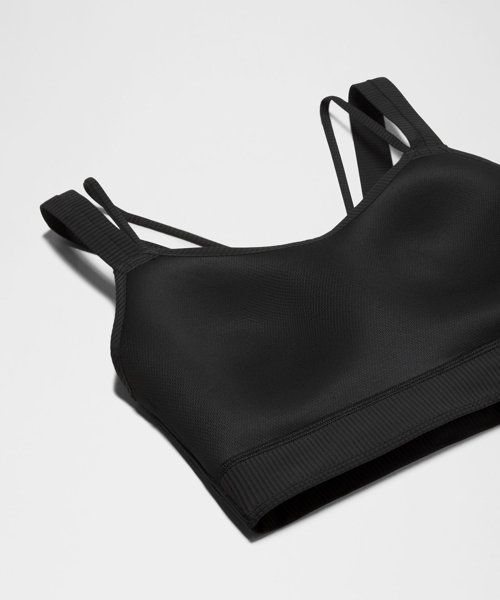 Женское удлинённое бра Lululemon Like a Cloud в рубчик, лёгкая поддержка — фото 7