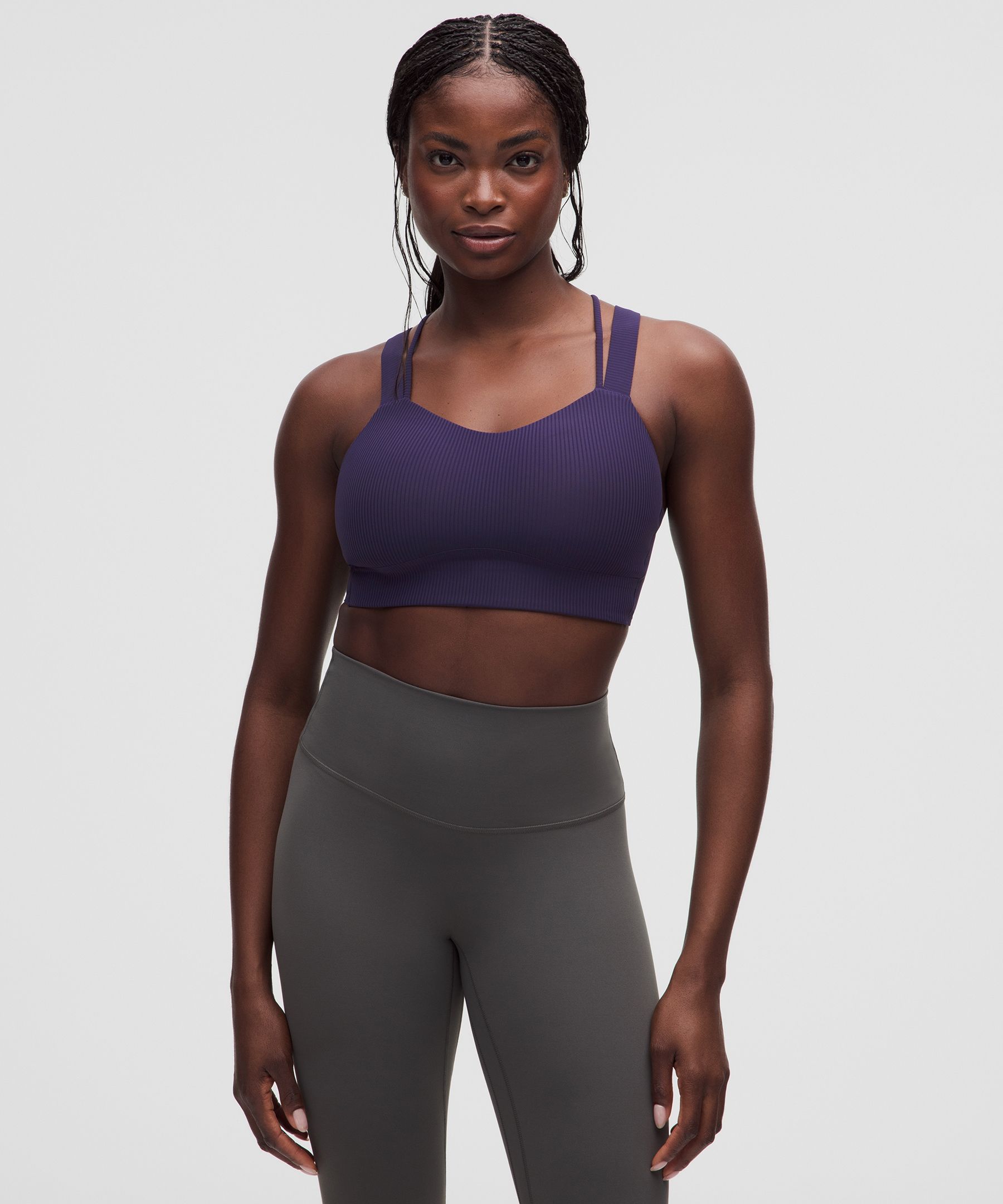 Like a Cloud Ribbed Longline Bra Light Support, D/DD Cup by Lululemon