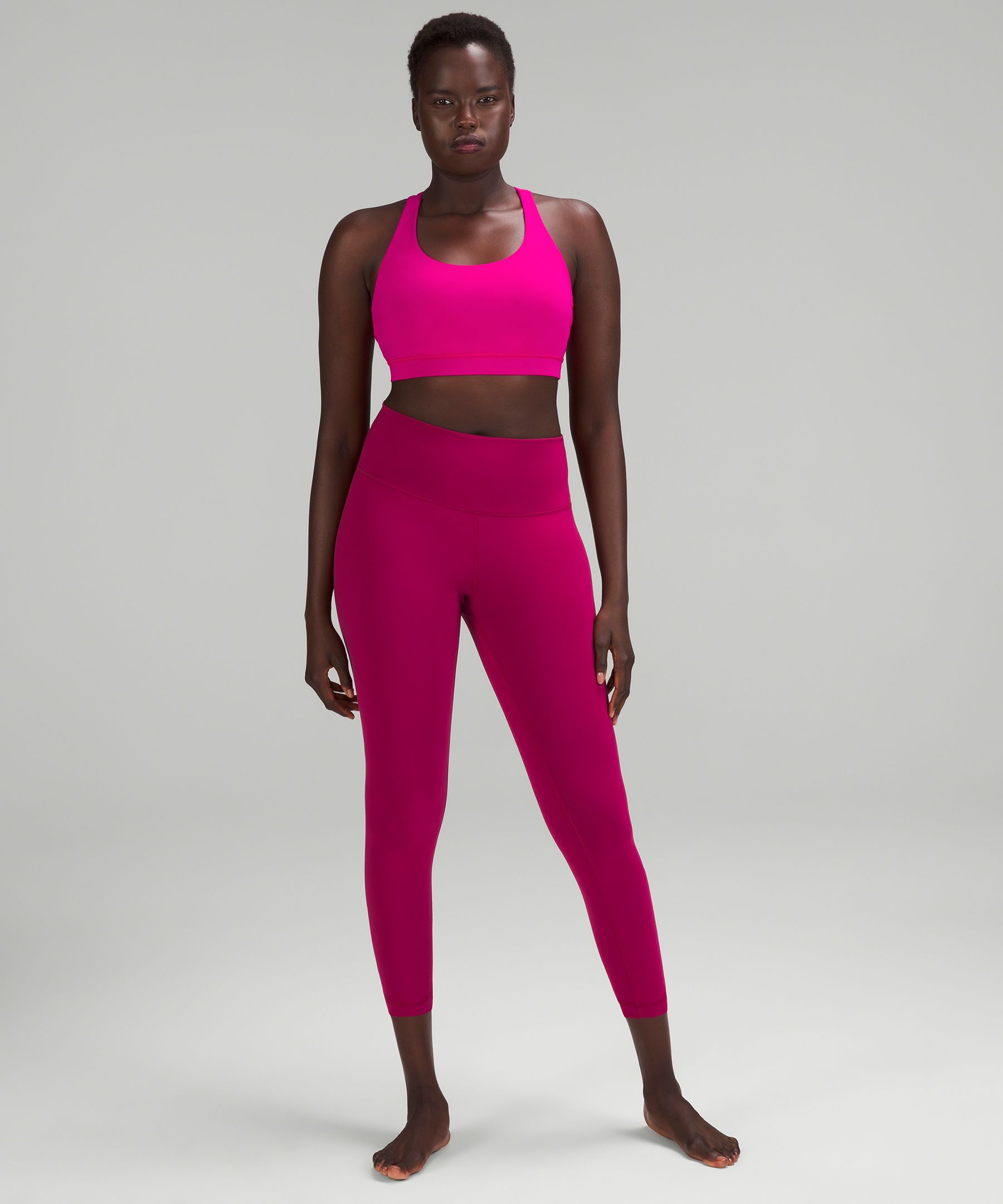 lululemon Sport-bh met medium support - bone/wit 