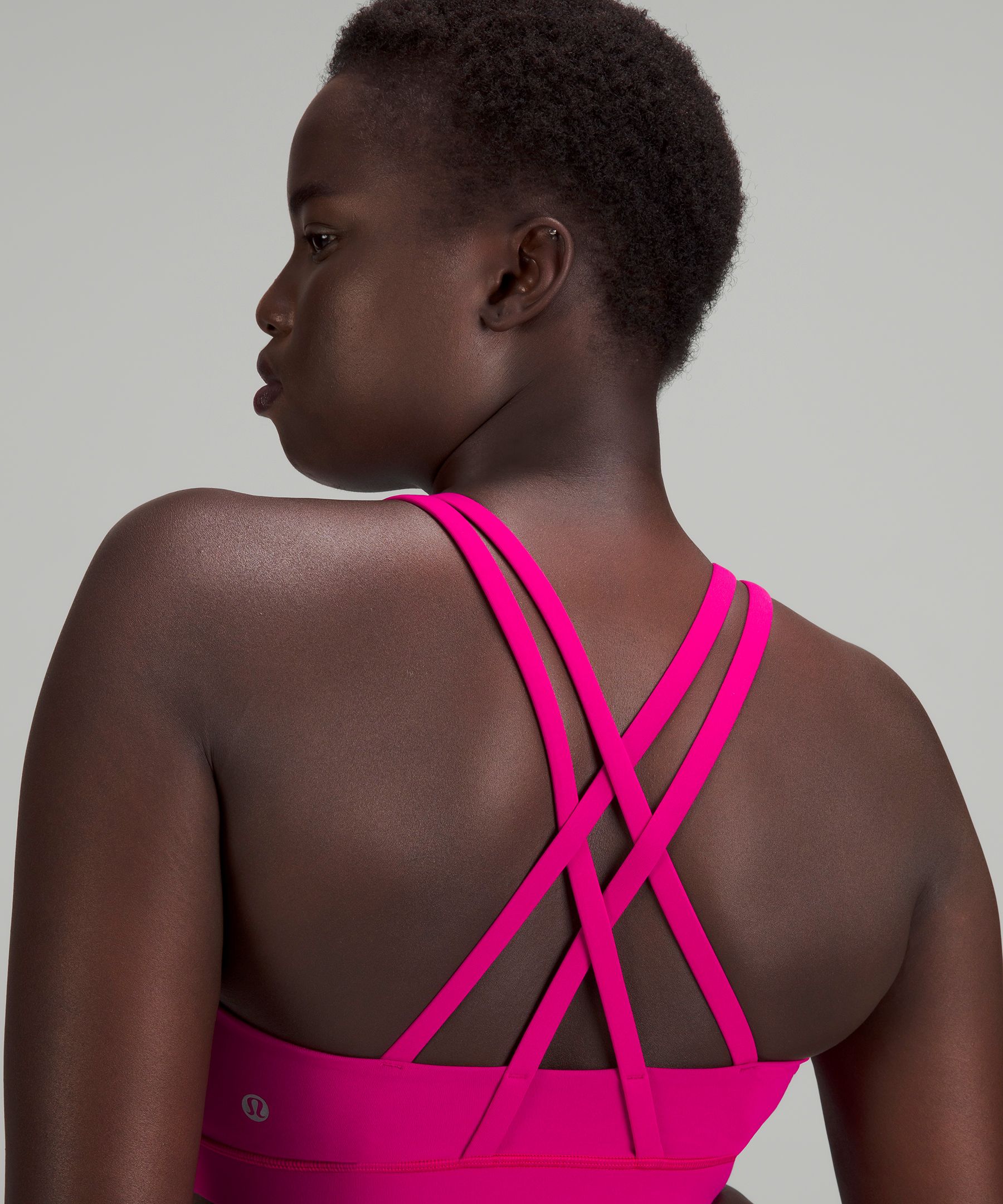 Pink lululemon 2024 sports bra