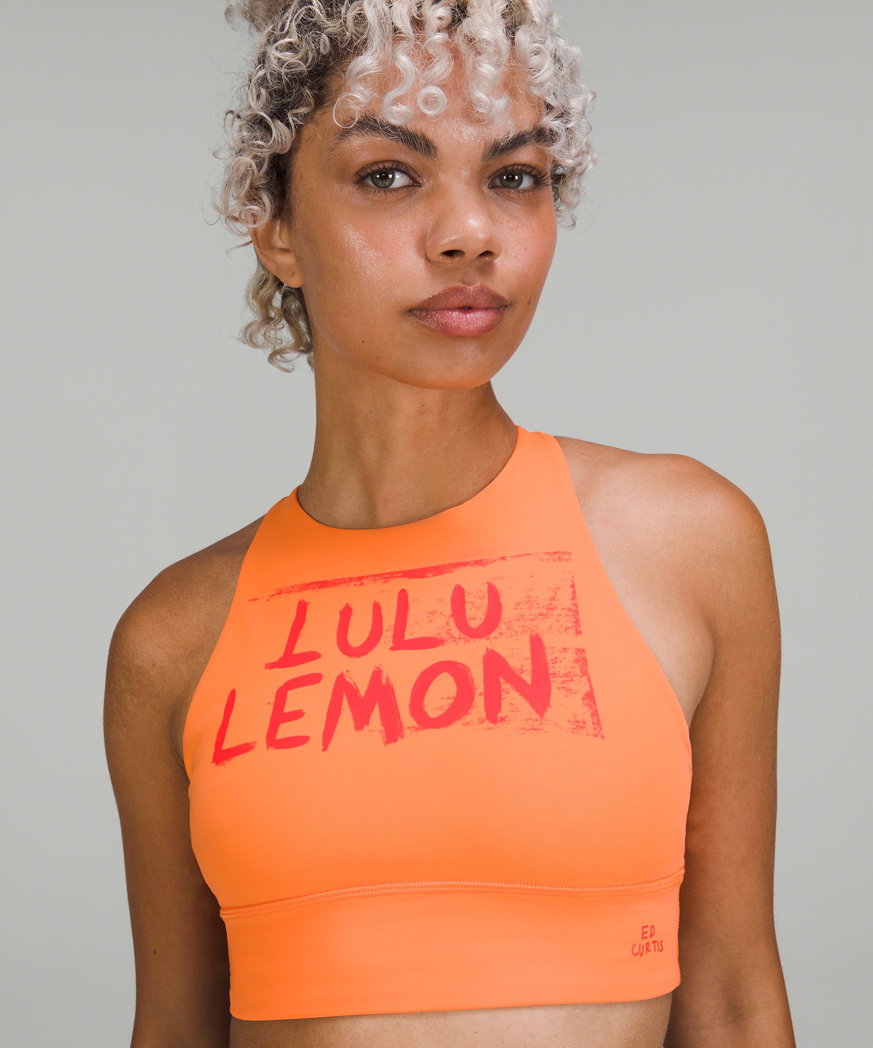 Lululemon Energy High Neck Longline Bra B–D Cups, Ed Curtis