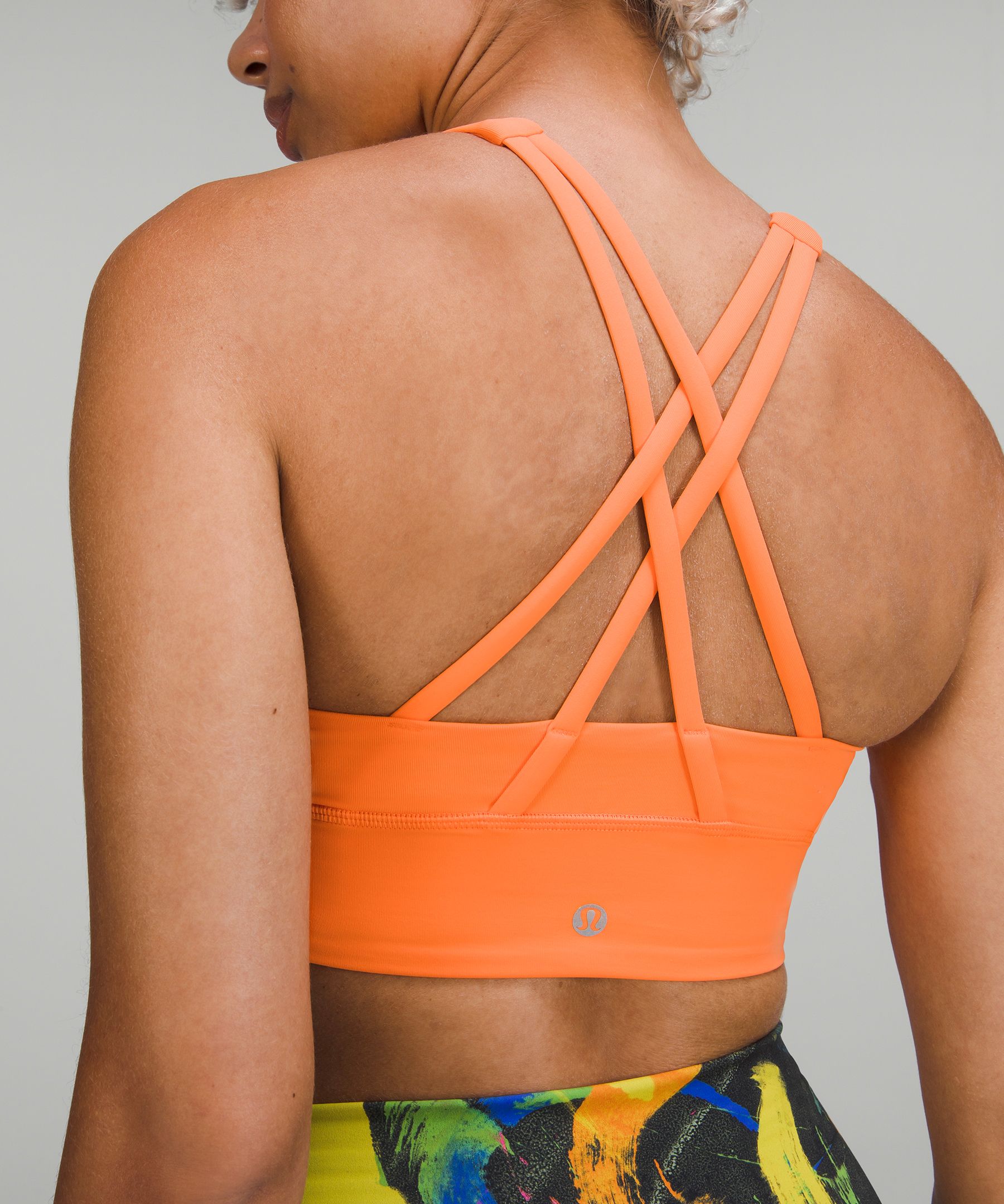 NWT Lululemon Energy Bra Size 12 Orange Clementine India