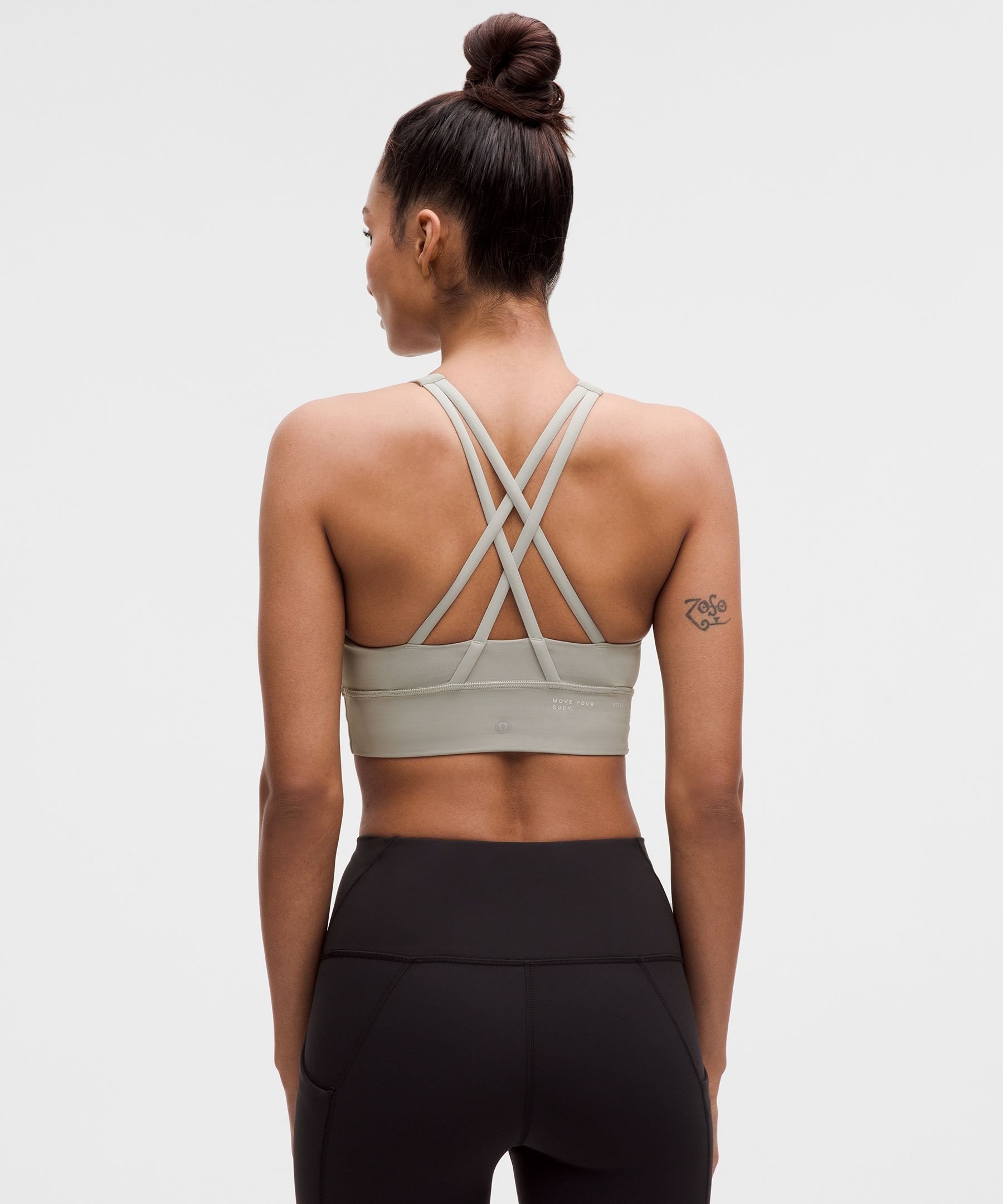 ルルレモン Energy ハイネック ロングラインブラ *ミディアムサポート