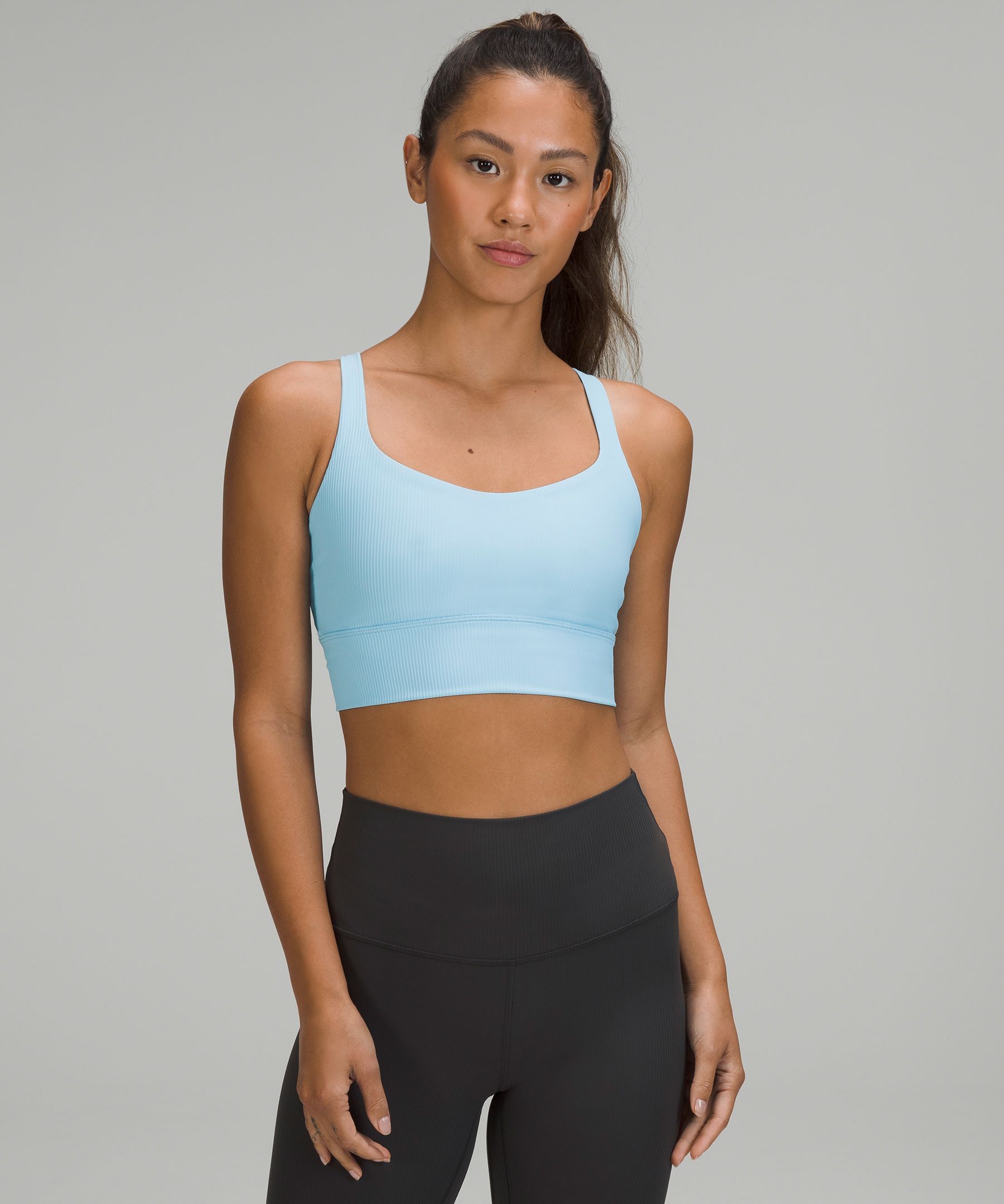 Lululemon Free to Be Ribbed Longline Bra Light Support, A/B Cup