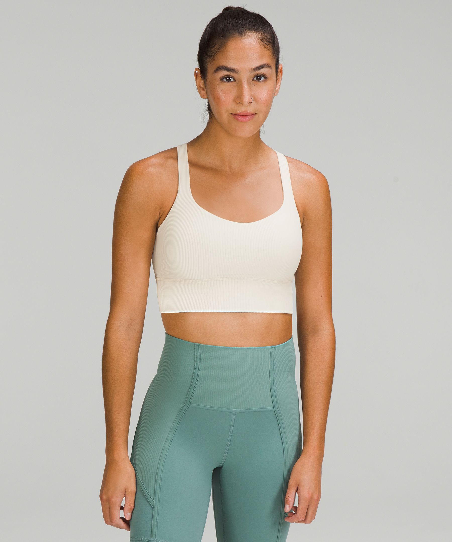 Lululemon Free to Be Ribbed Longline Bra Light Support, A/B Cup