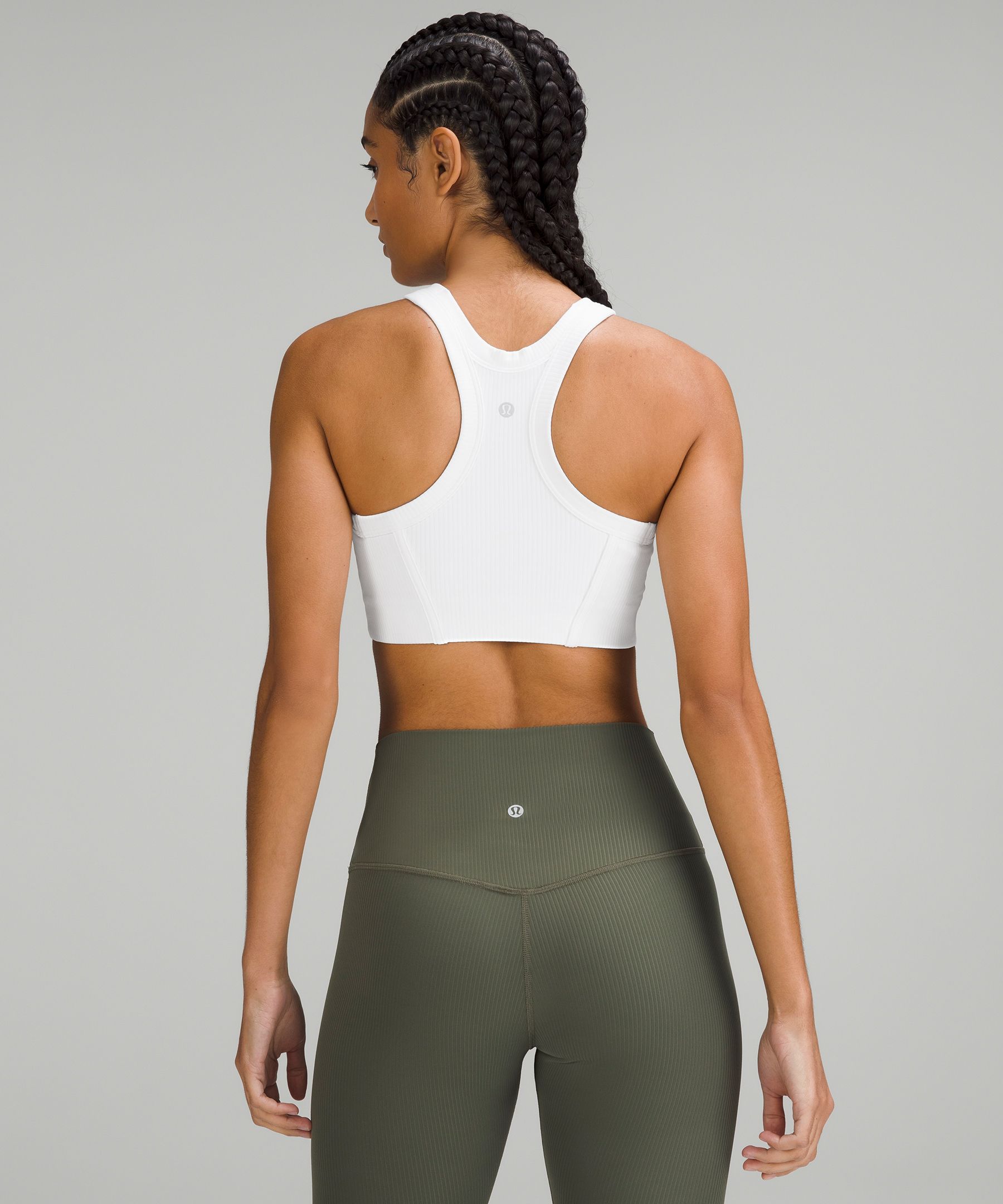 Kelly Green Ribbed Training X-Back Sports Bra