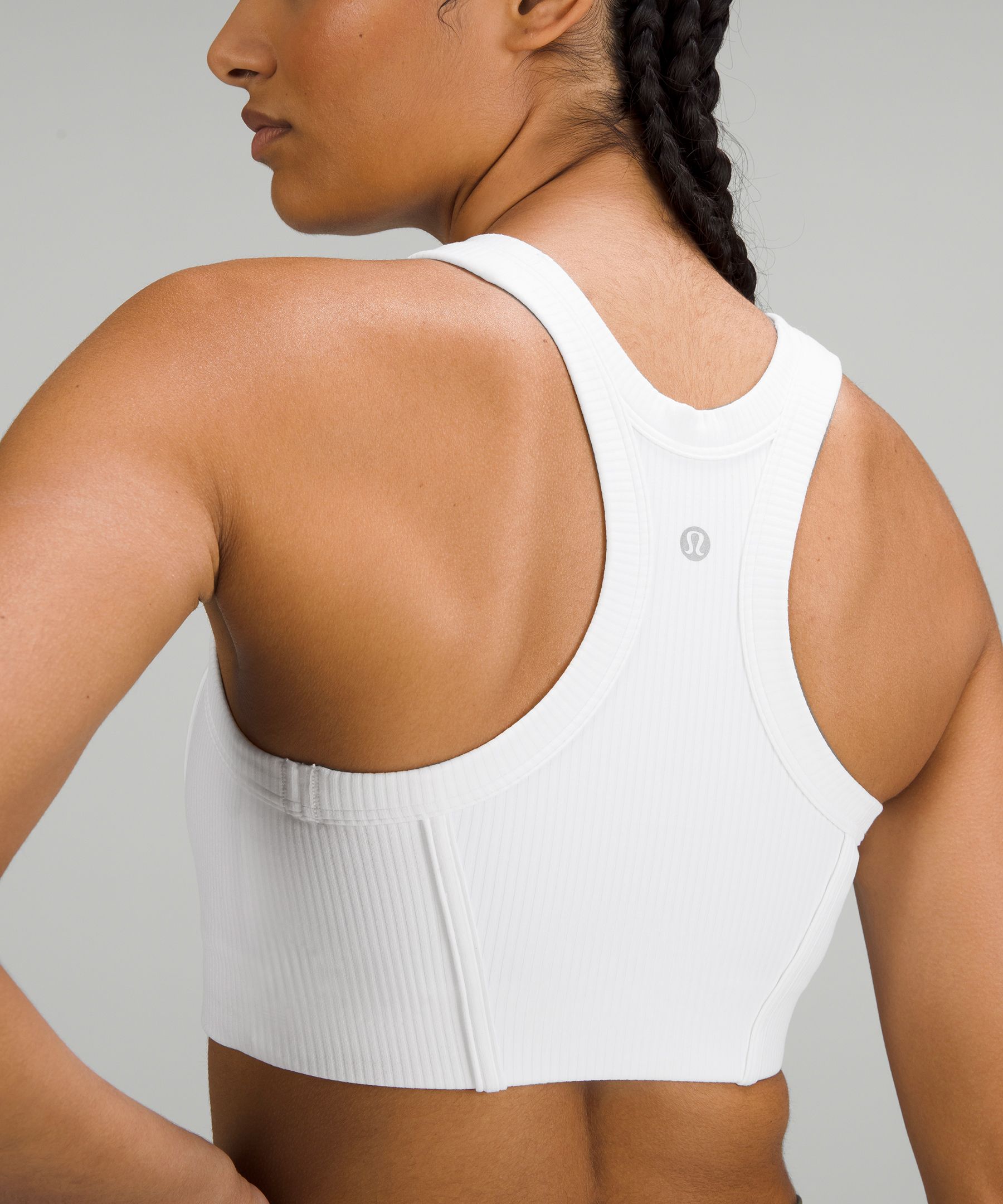 Lululemon Ribbed Nulu High-Neck Yoga Bra *Light Support, B/C Cup - Wild  Indigo - lulu fanatics