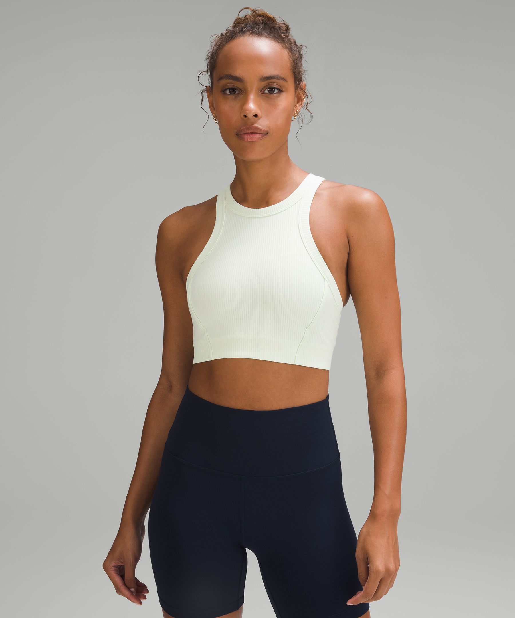 Ribbed Nulu High-Neck Yoga Bra 