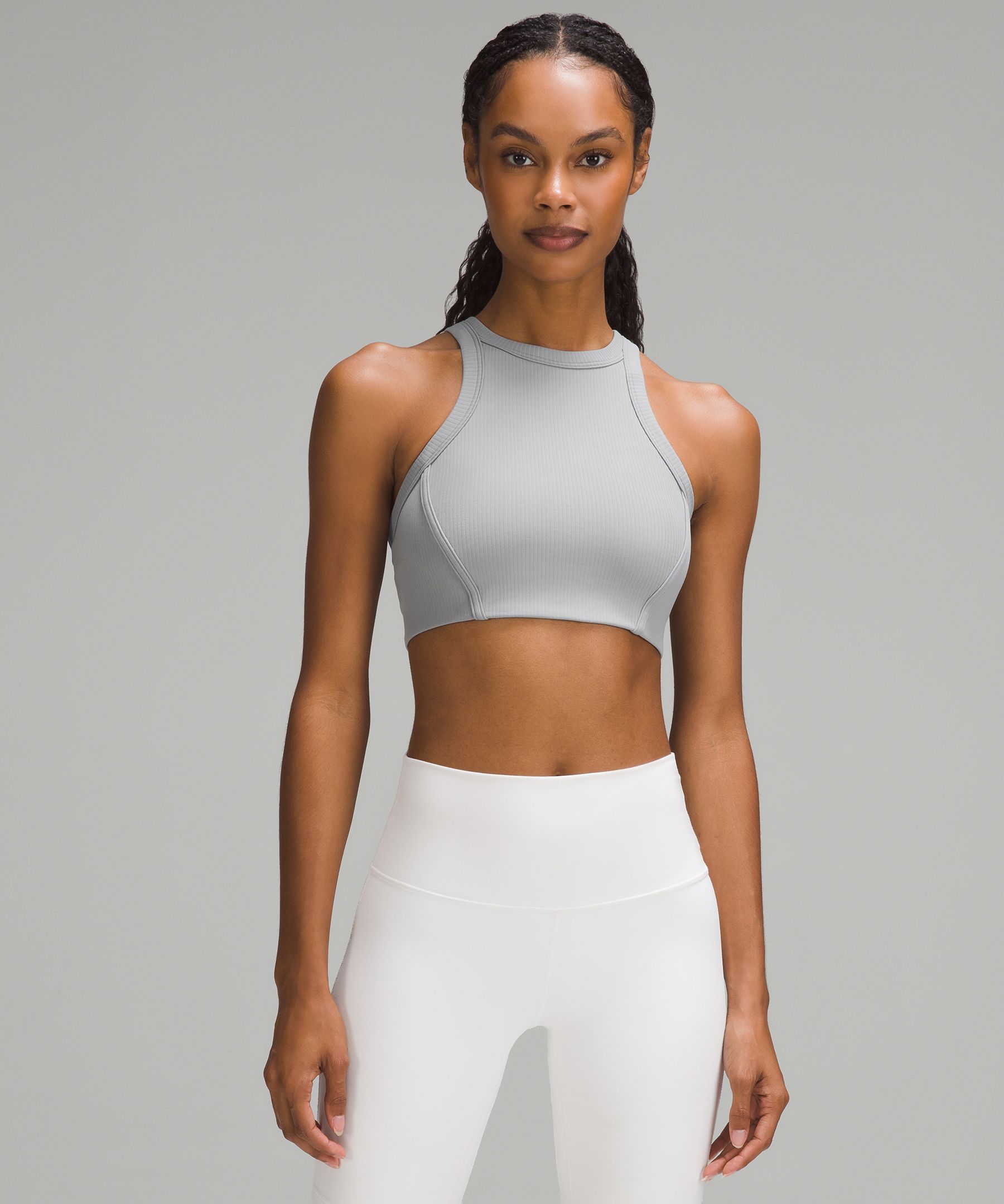 V-Cut Yoga Tank Top *Grid Texture