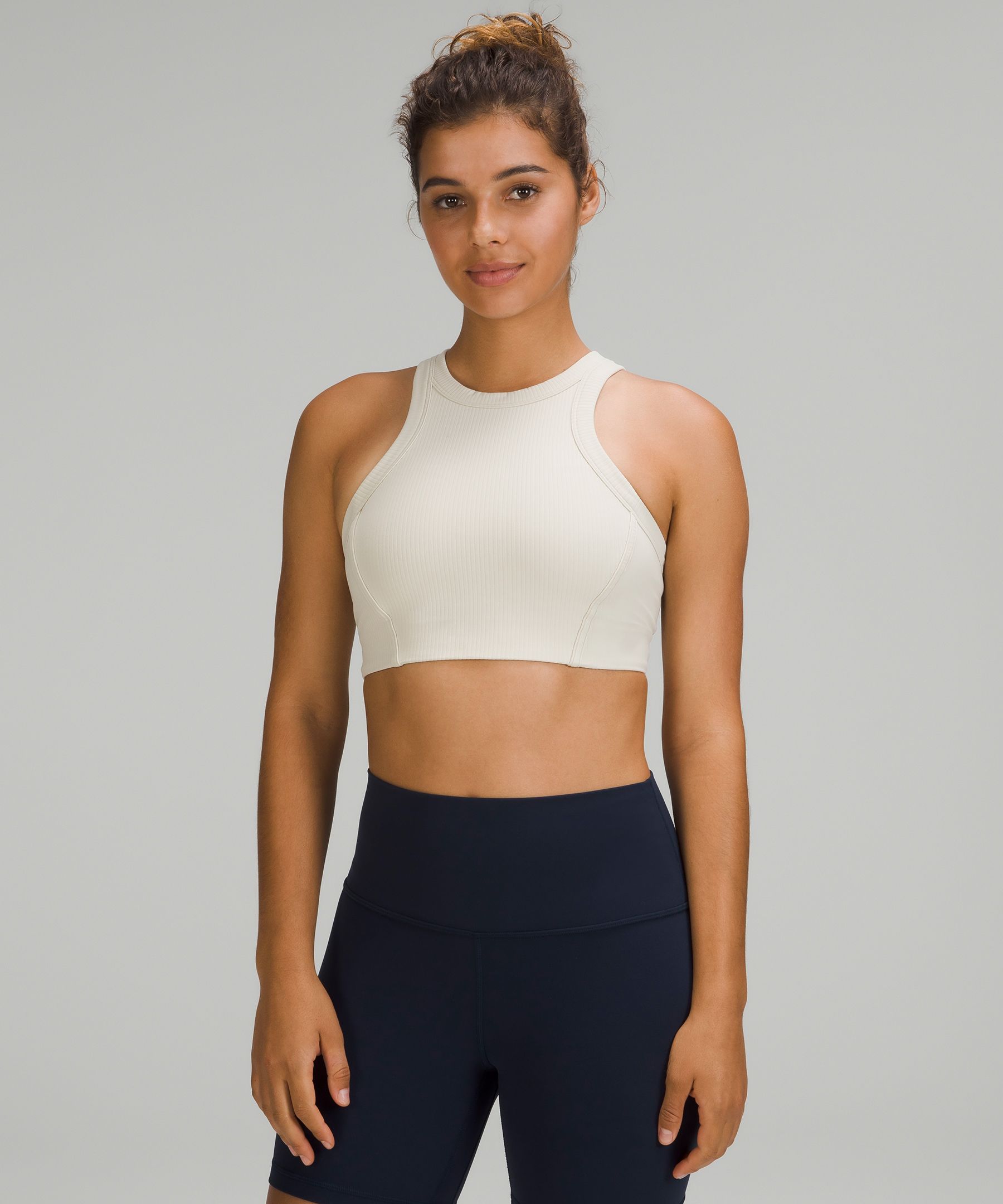 Lululemon Ribbed Nulu High-neck Yoga Bra