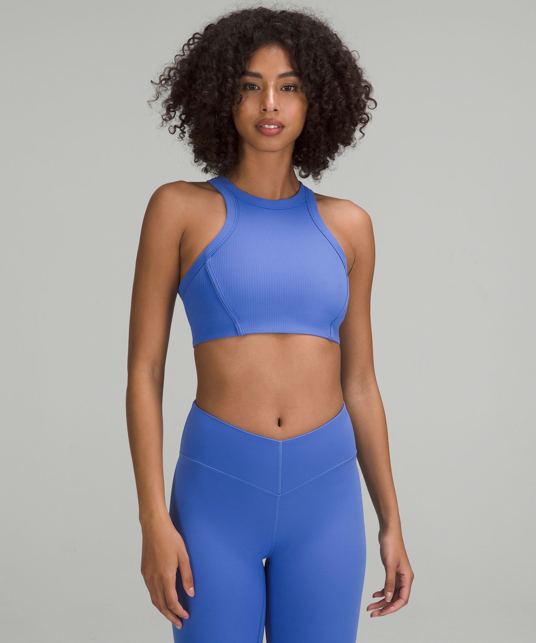 Lululemon Ribbed Nulu High-neck Yoga Bra