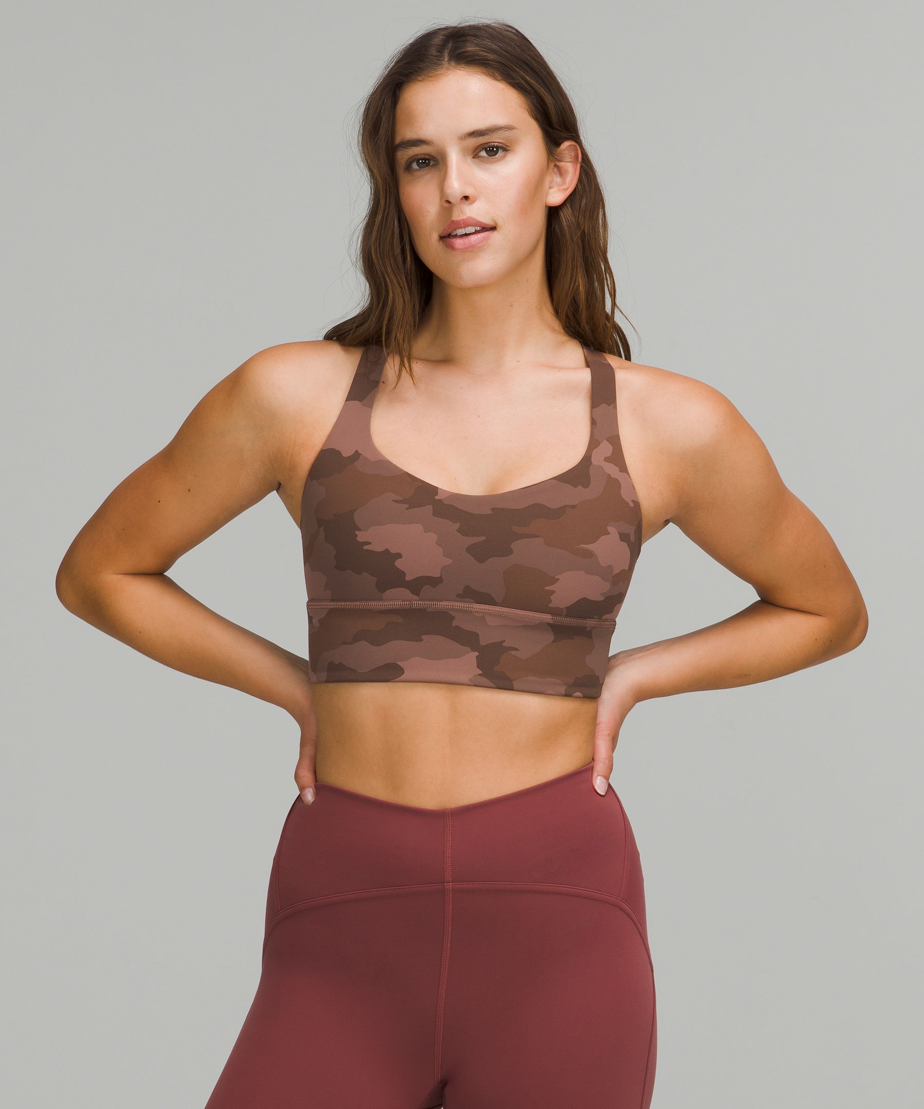 Lululemon Free to Be Bra - Wild *Light Support, A/B Cup - Dark Red
