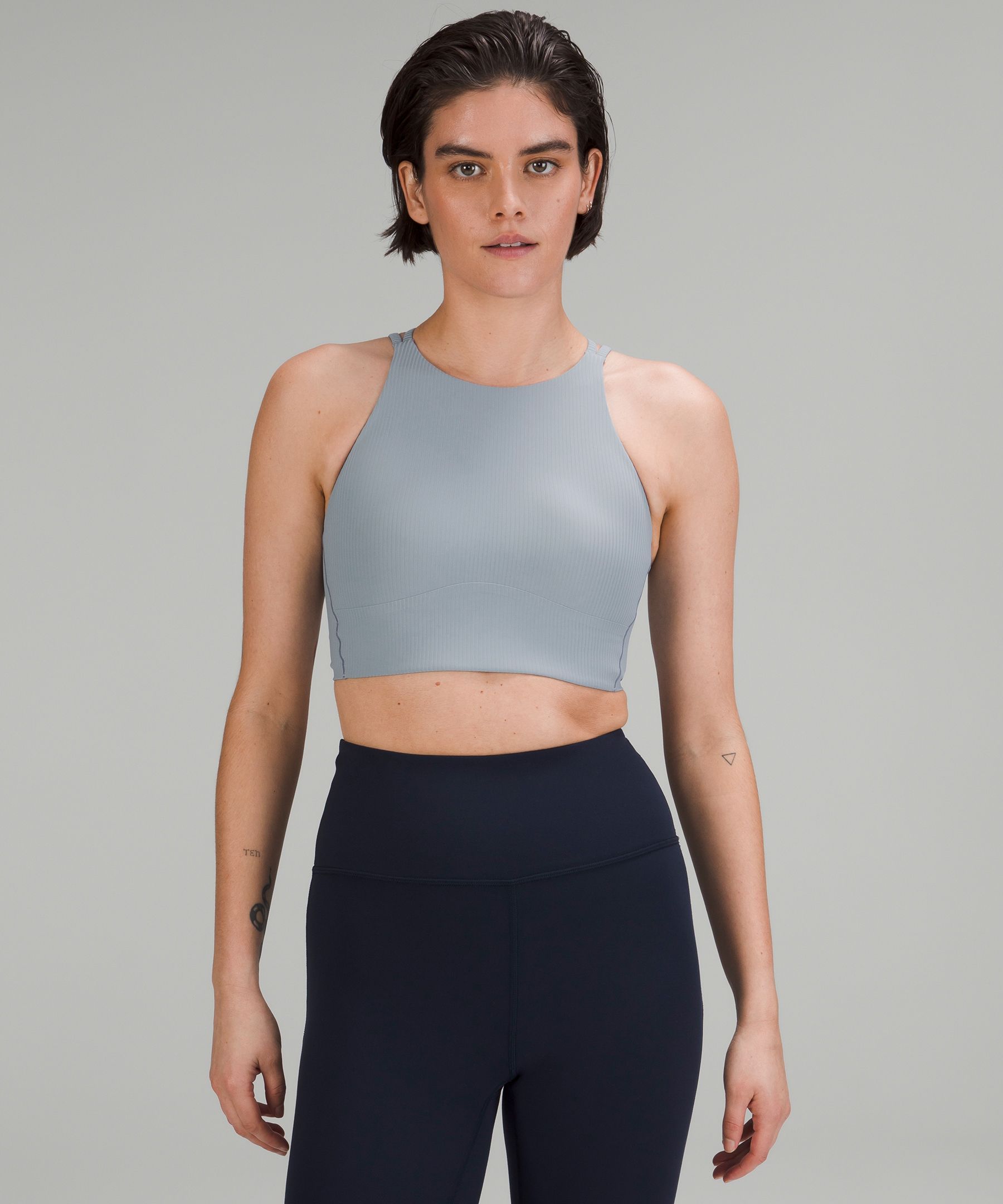 Anyone else find it difficult putting on the Ribbed Longline Yoga