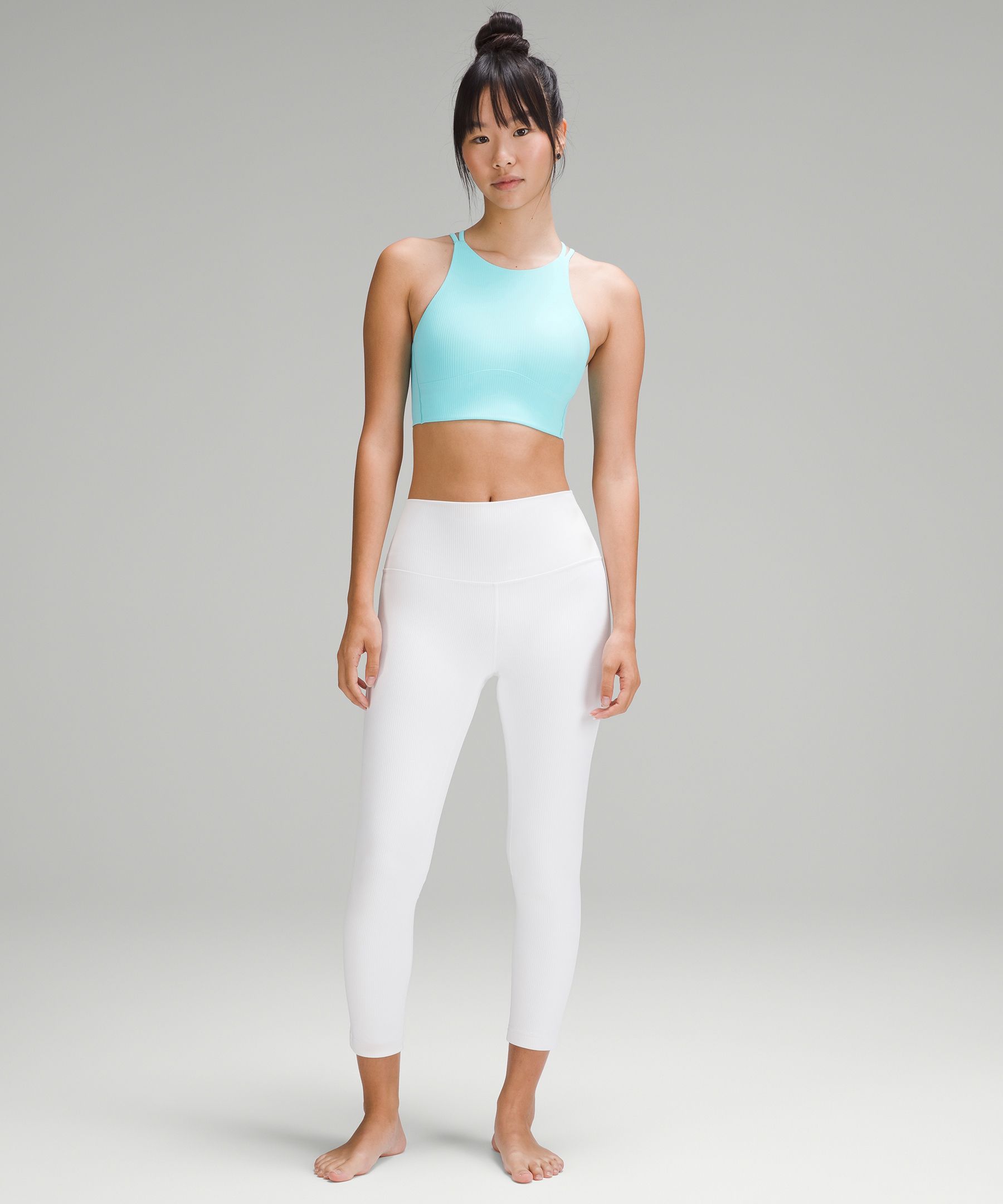 Lululemon athletica Like a Cloud High-Neck Longline Ribbed Bra *Light  Support, B/C Cup, Women's Bras