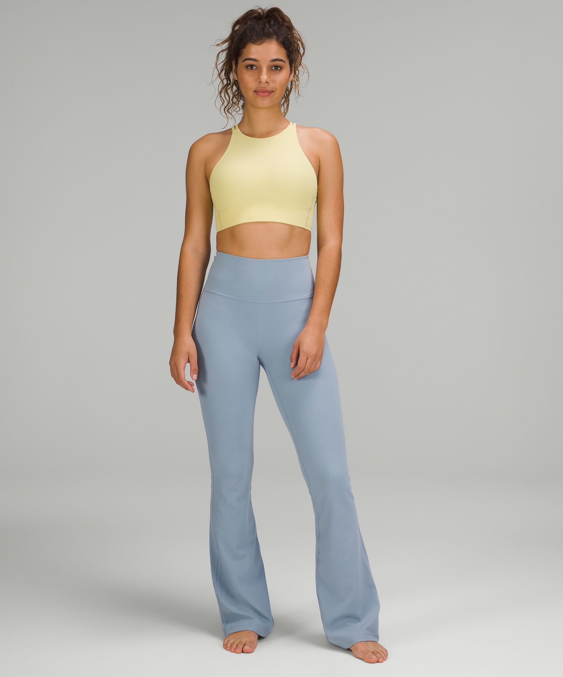 Lululemon Like a Cloud High-Neck Longline Bra Light Support, B/C Cup Green  - $30 (55% Off Retail) - From Hannah