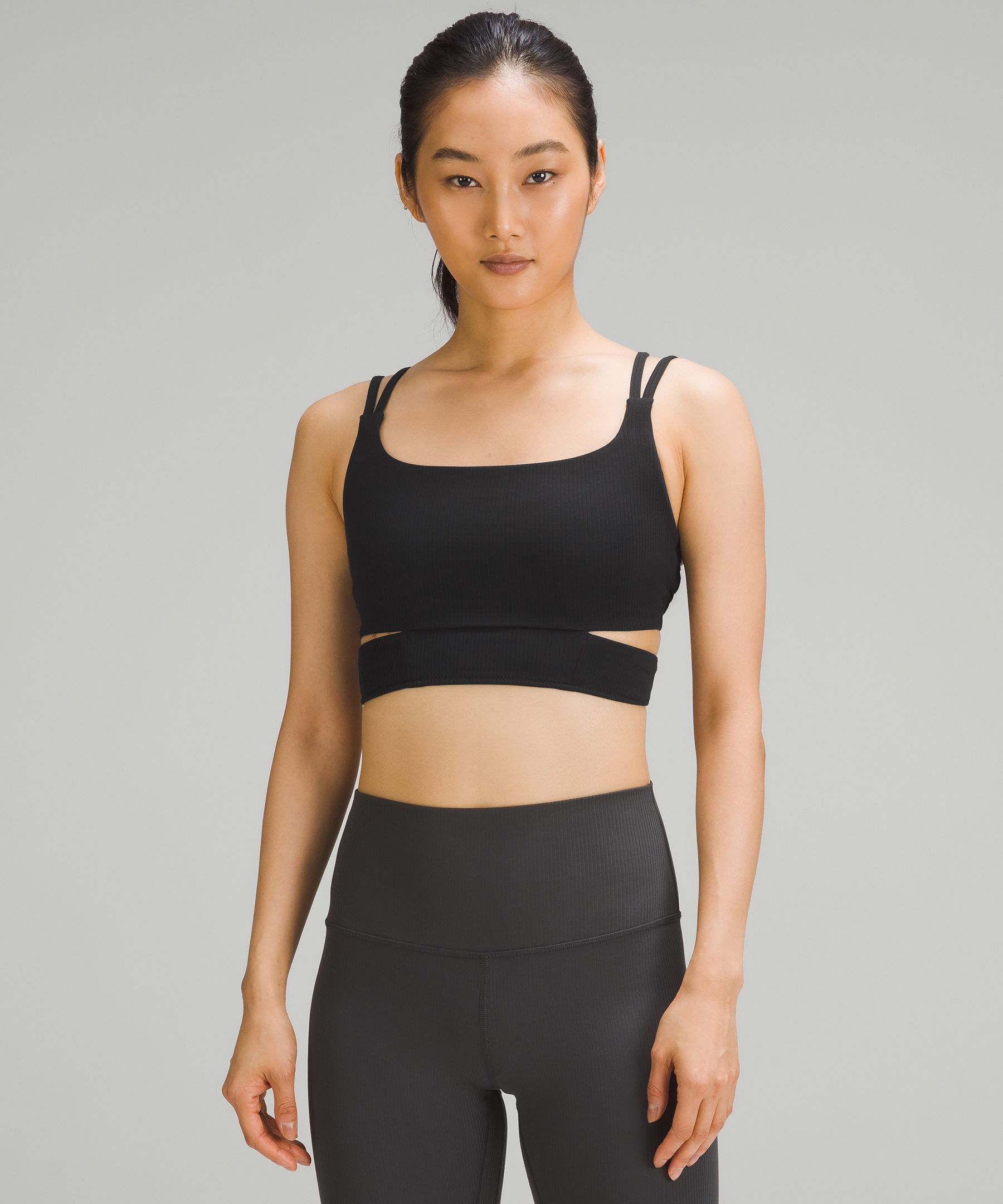 Ribbed Nulu Strappy Yoga Bra *Light Support, A/B Cup