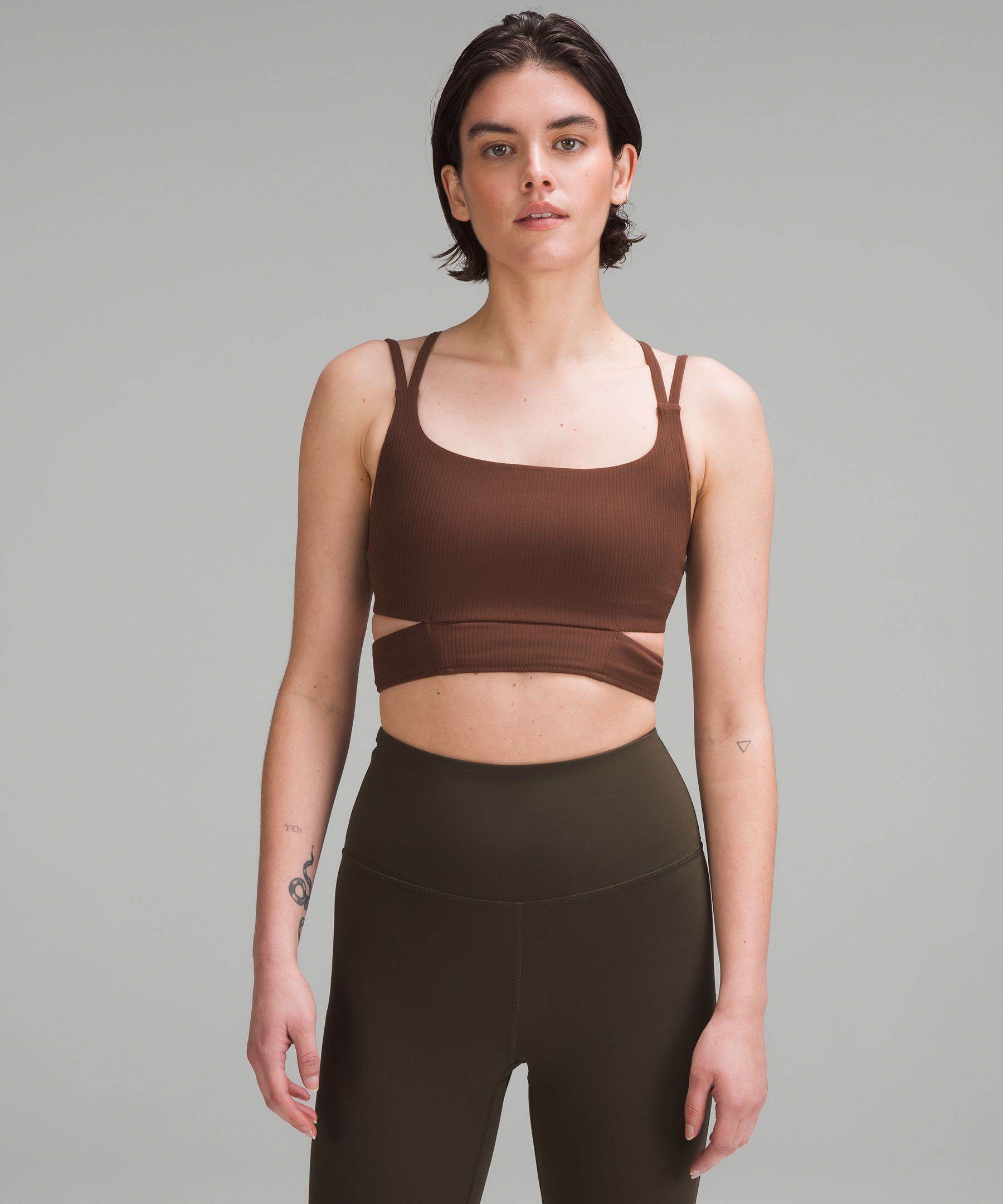 The ribbed nulu strappy yoga bra is soooo comfortable and cute, y'all :  r/lululemon