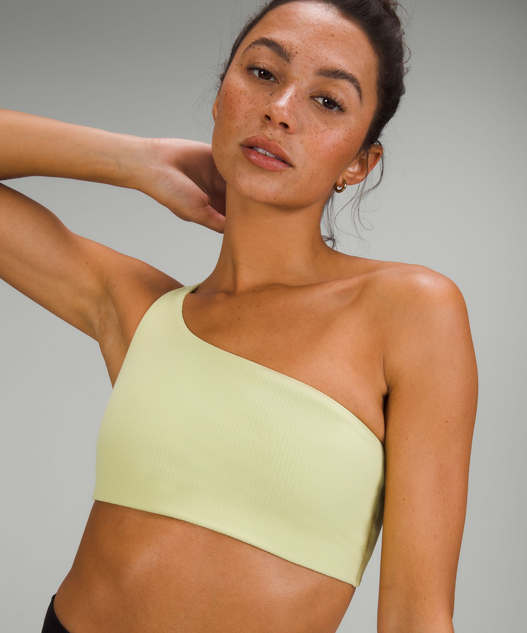 Ribbed Nulu Asymmetrical Yoga Bra