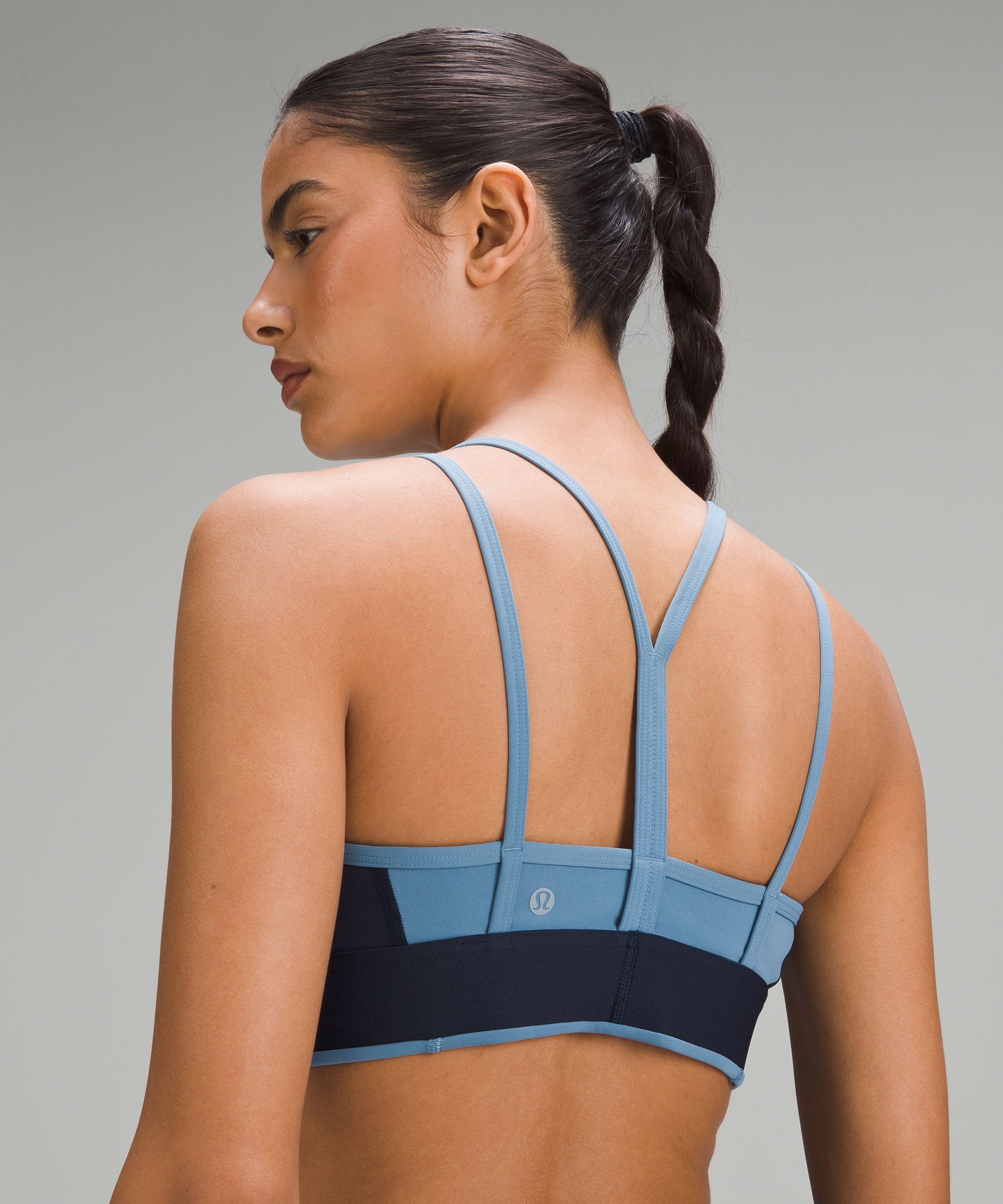 Lululemon Logo Train Strappy Bra *Light Support, B/C Cup - Red Merlot /  Magenta Purple - lulu fanatics