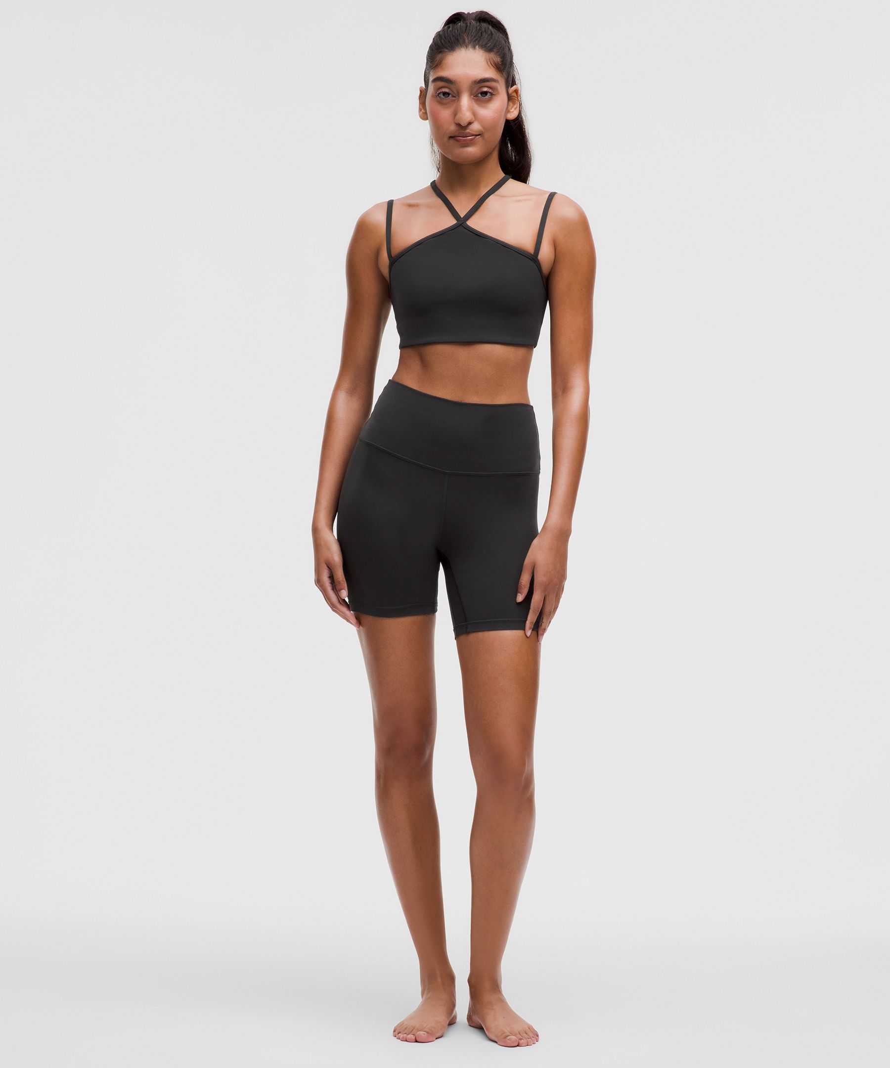 lululemon athletica, Intimates & Sleepwear, Lululemon Flow Y Strappy Bra  Nulu Light Support Ac Cups Lip Gloss