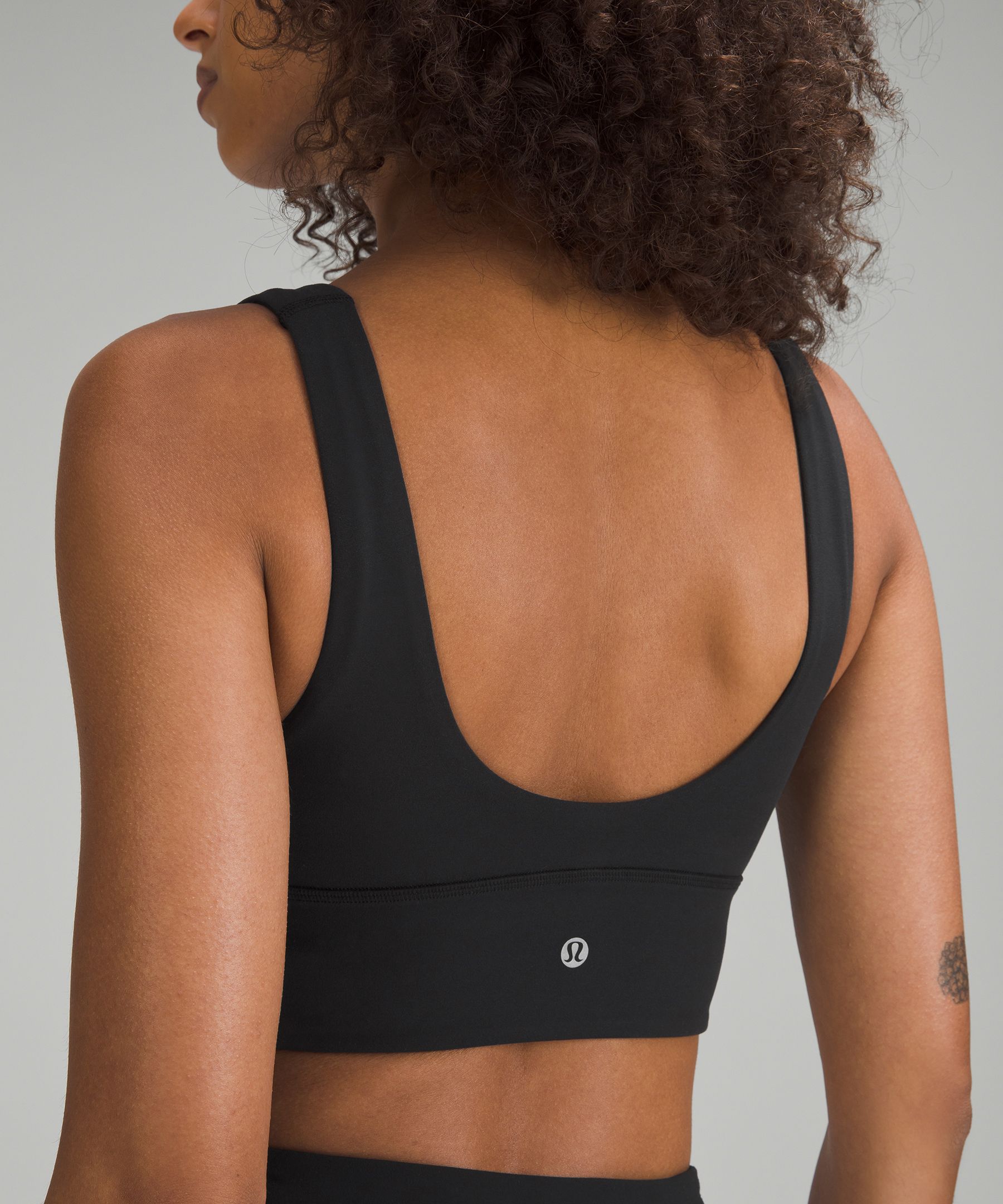 Women's Flex Light Support V-Neck Crop Sports Bra - All In Motion™ Black XS