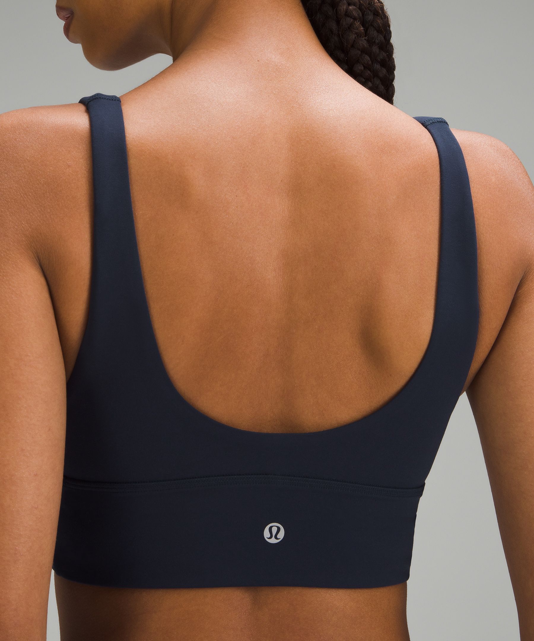 Lululemon Womens Black Align Sweetheart-neck Stretch-woven Bra