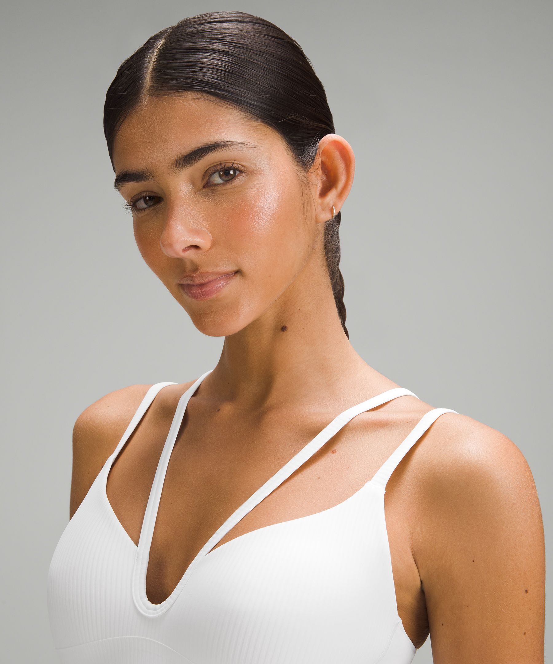 Like a Cloud Strappy Longline Ribbed Bra *Light Support, B/C Cup, Women's  Bras