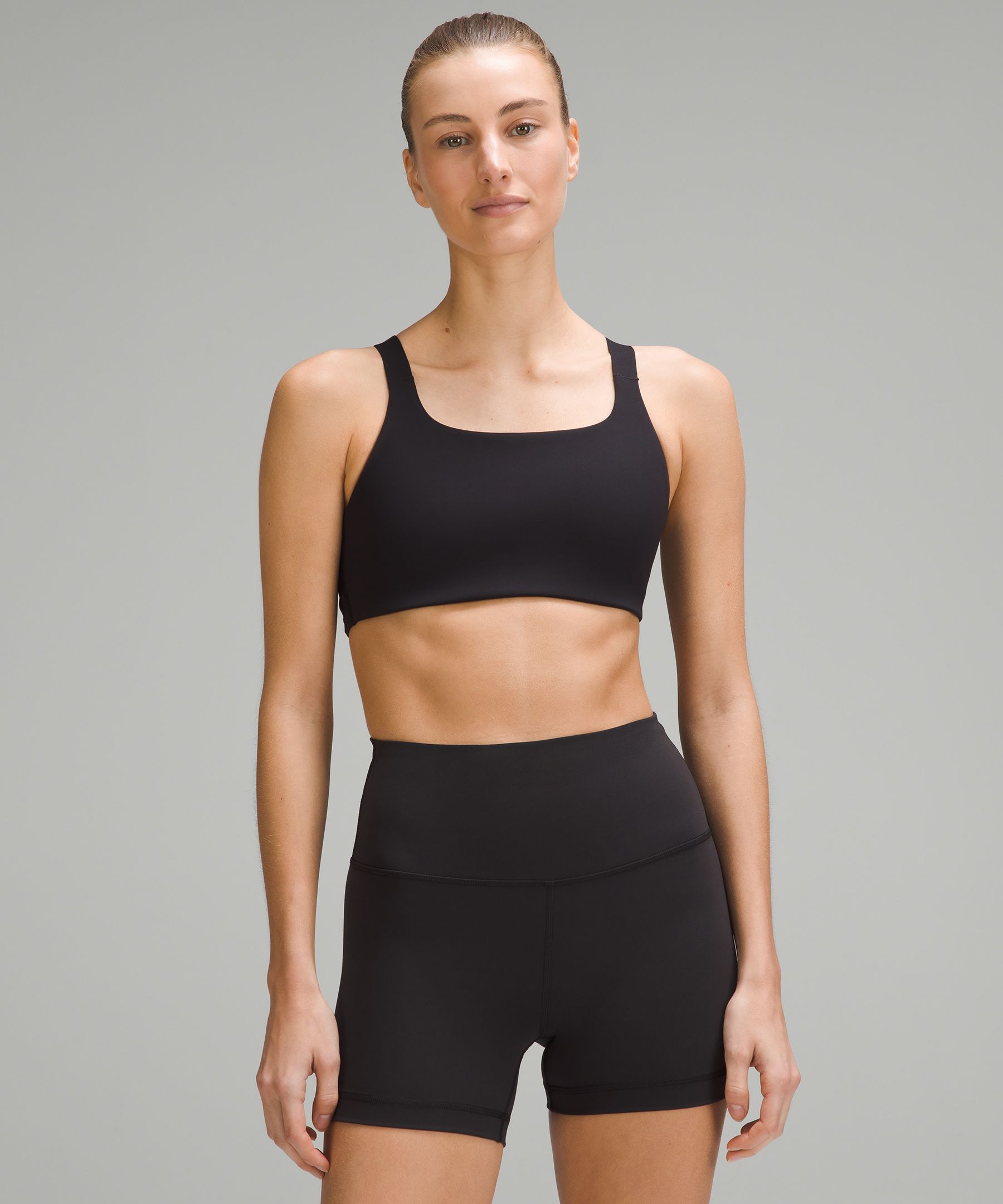 Ultralu Square-Neck Workout Bra Medium Support, B/C Cup