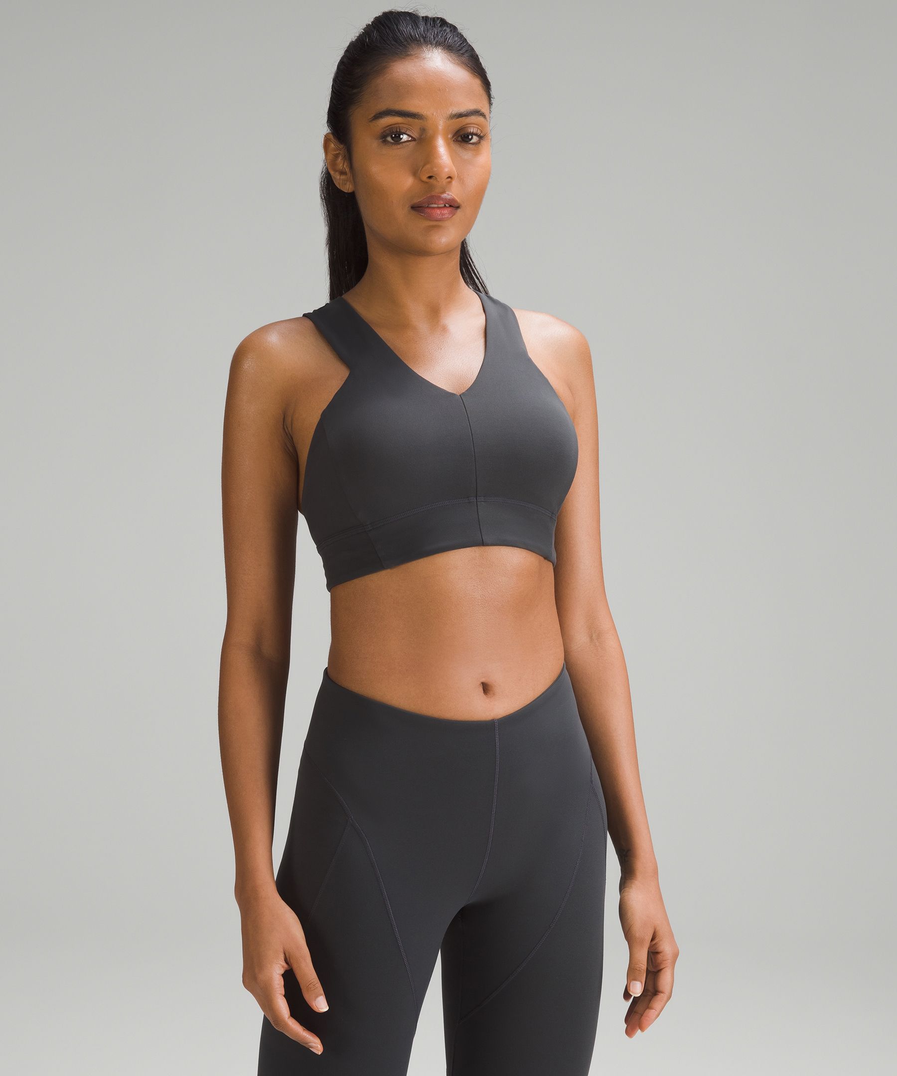 Lululemon Nulu™ and Mesh Yoga Bra *Light Support, A/B Cups - Jewel Emboss  Spiced Chai / Spiced Chai - lulu fanatics