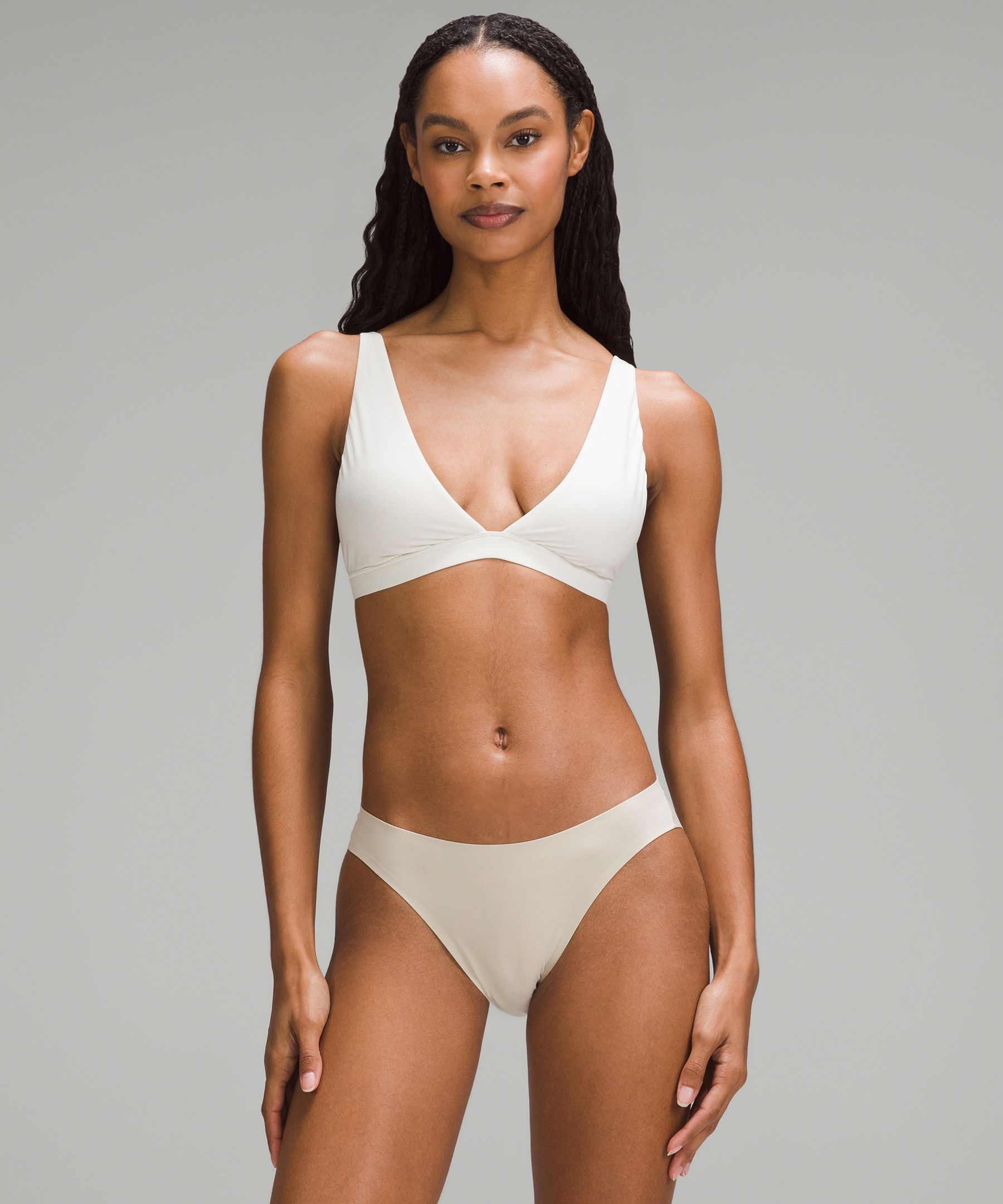 Beige Triangle Bralette. Simple Minimalist Simple Bra Skin Tone -   Canada