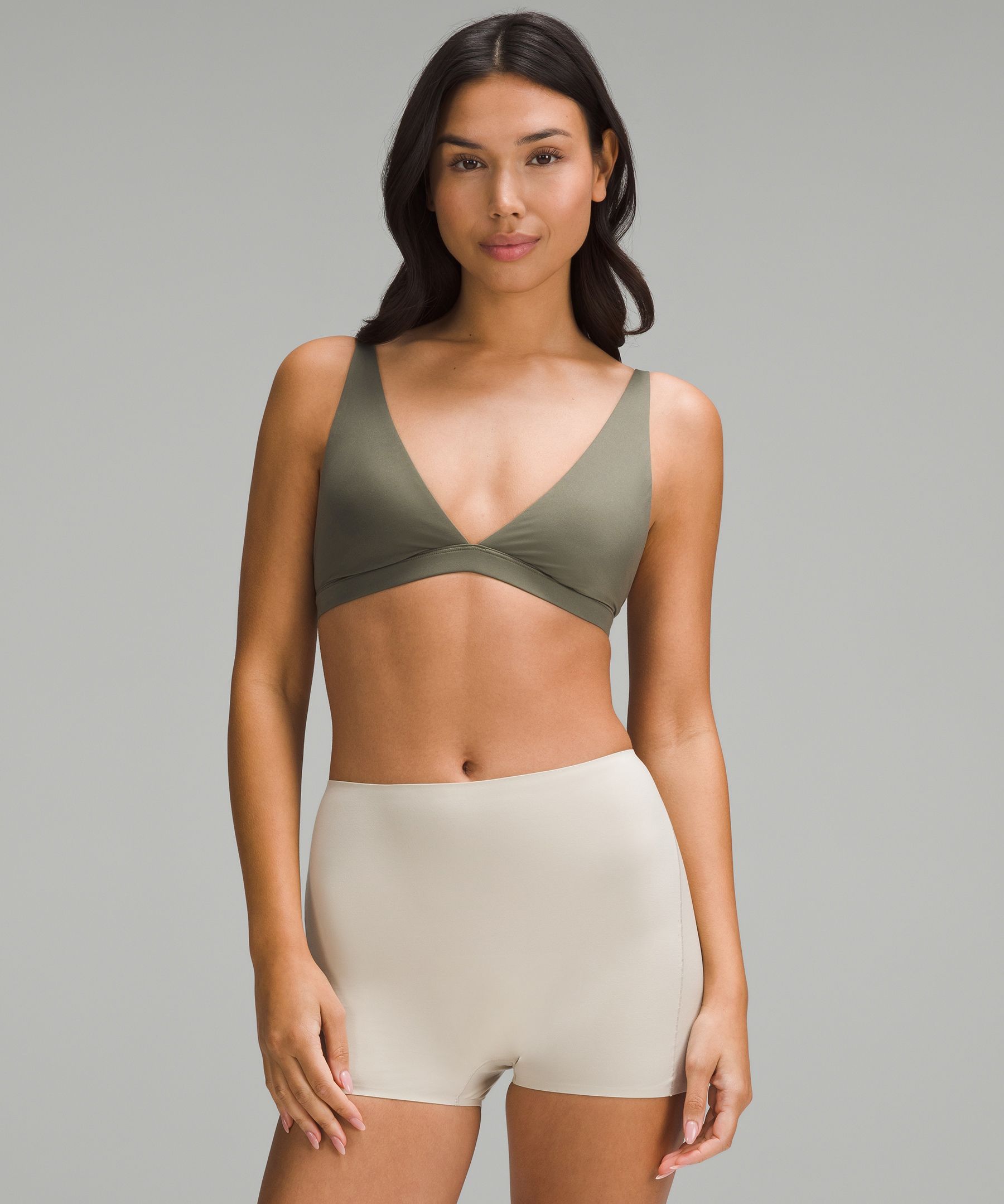 Lululemon athletica Wundermost Ultra-Soft Nulu Scoop-Neck Bralette A–D Cups, Women's Underwear