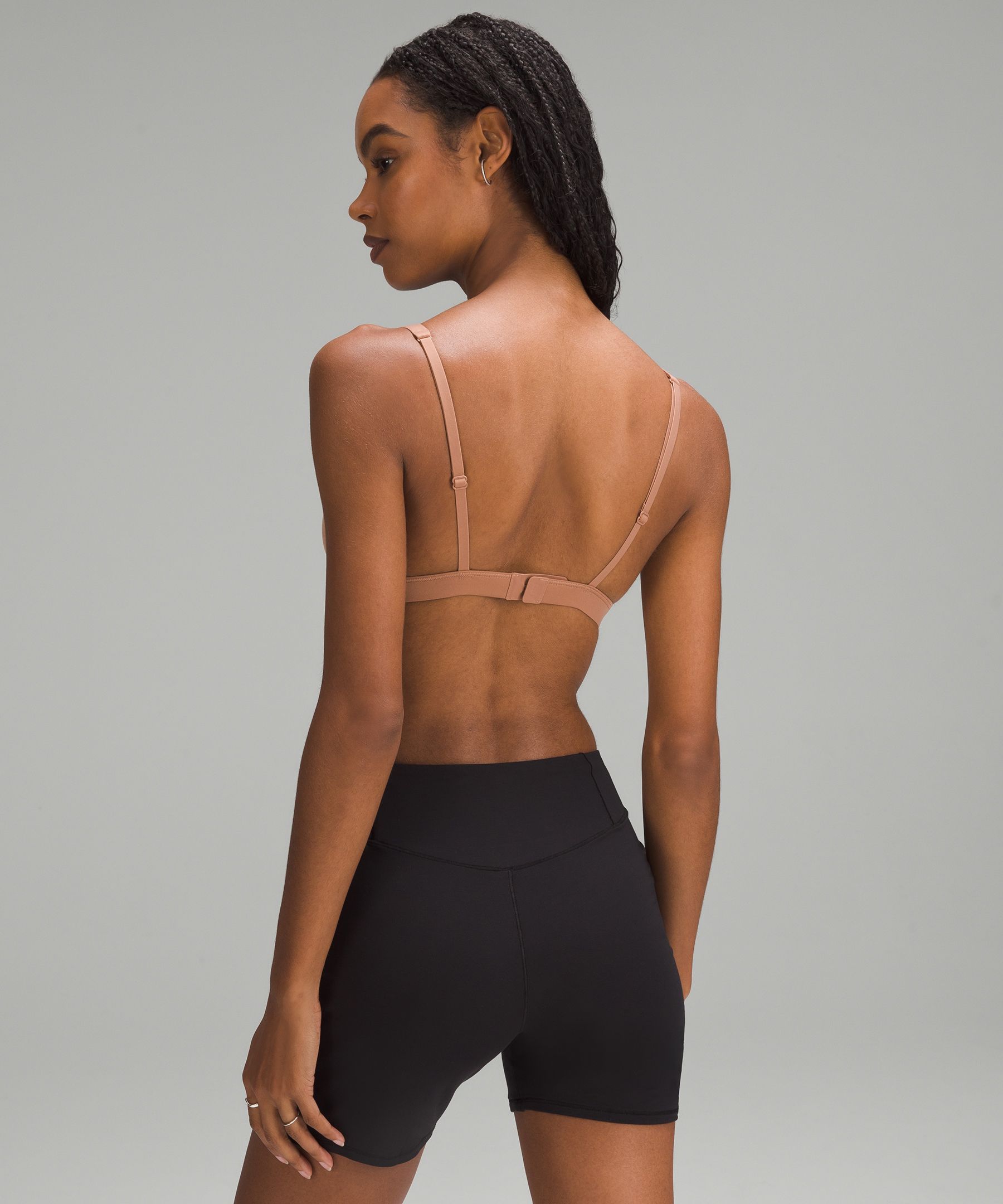 Lululemon A Little Bit Closer Bralette - Black - lulu fanatics