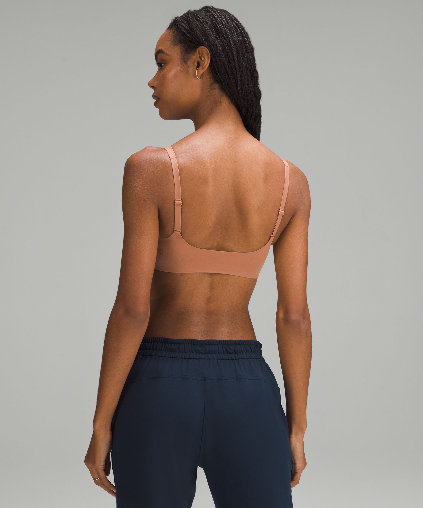 Lululemon All Sport Bra - Hyper Stripe Mauvelous Heathered Black