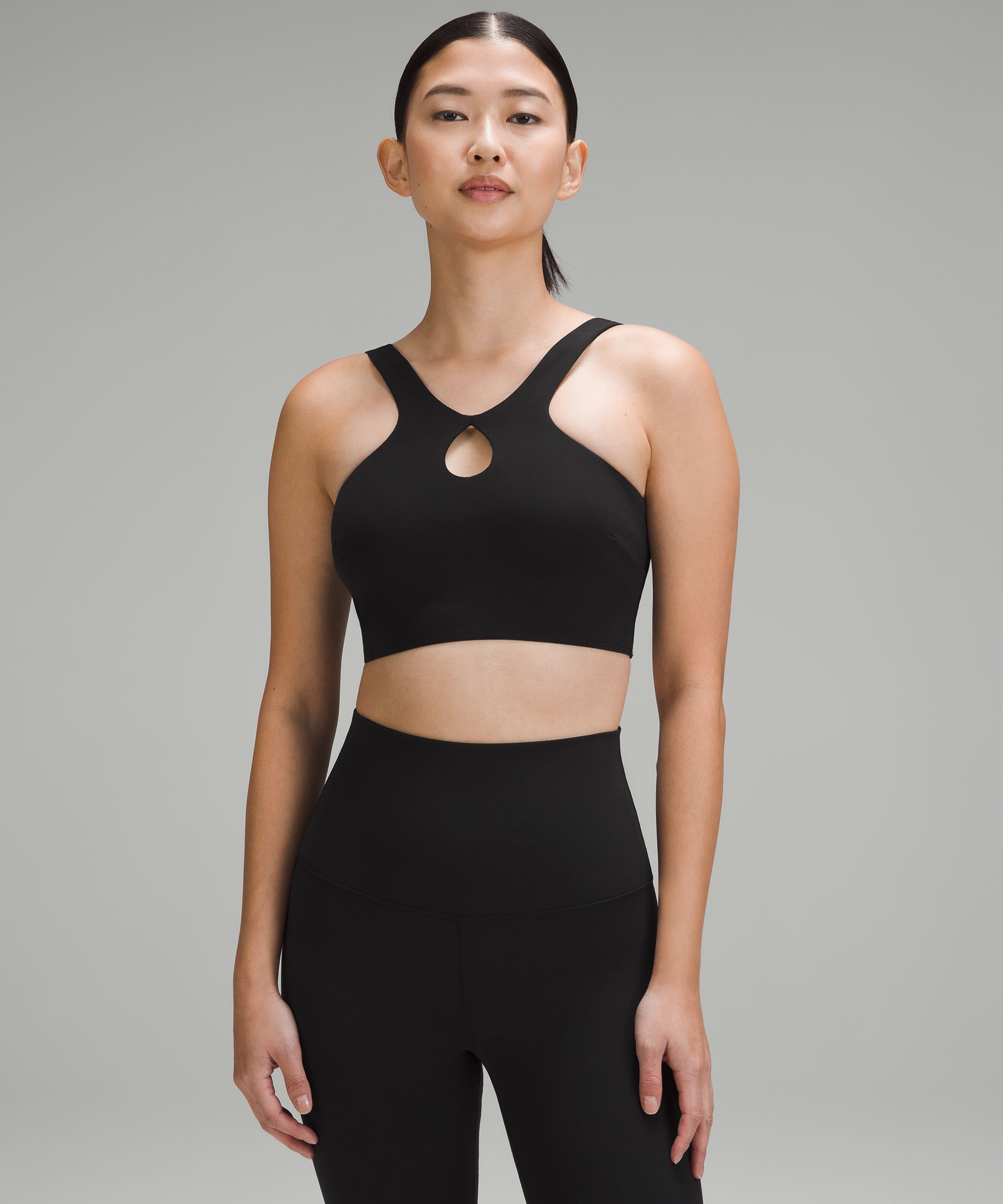 Lululemon Smoothcover Front Cut-out Yoga Bra Light Support, A/b Cup - Deep  Luxe