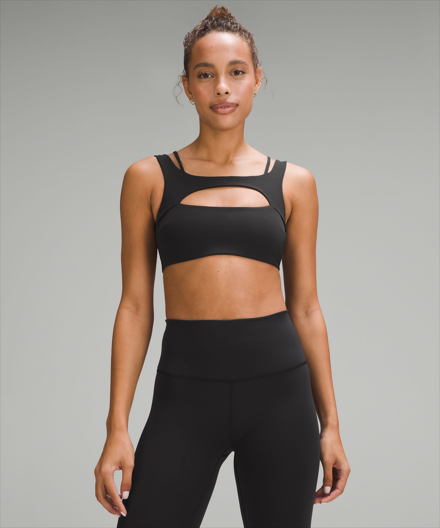 Lululemon Invigorate Bra With Clasp High Support, B/c Cup In Black